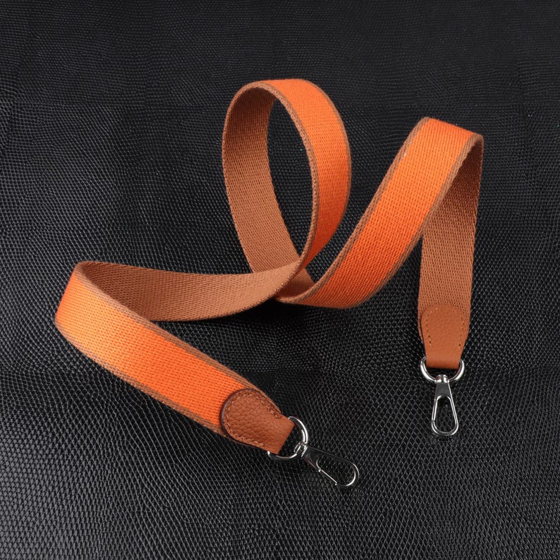 25mm Bi-color canvas shoulder and clemence leather shoulder strap for evelyn TPM,34 colors avaliable