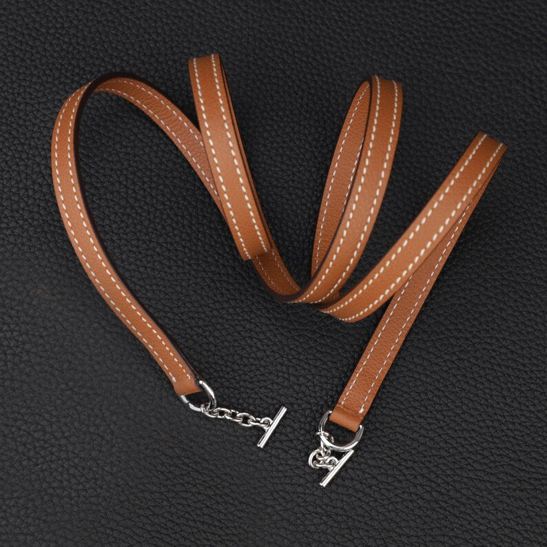 Custom Leather Shoulder Strap: Epsom, Evercolor, Togo, Swift Leather