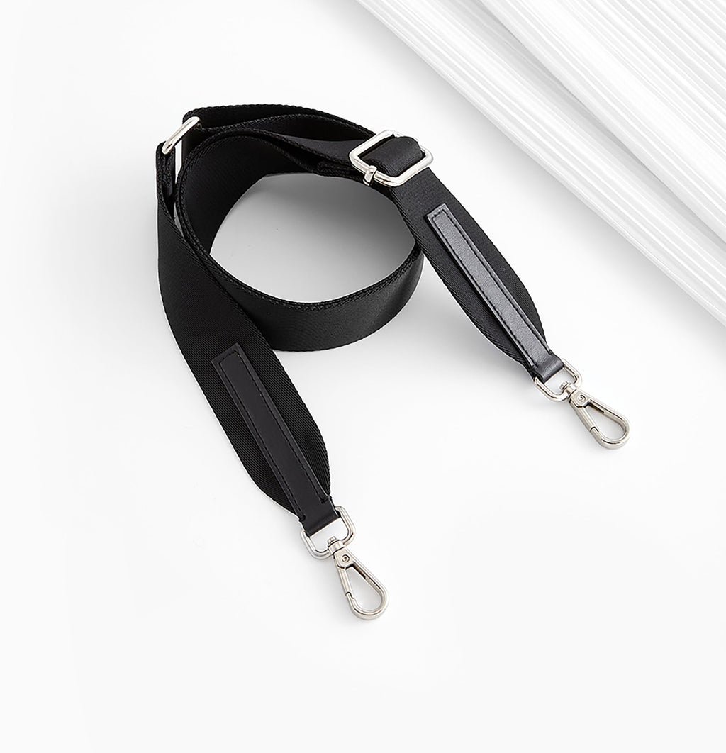 Adjustable style shoulder strap for transforming a backpack into a canvas crossbody bag, wide shoulder strap