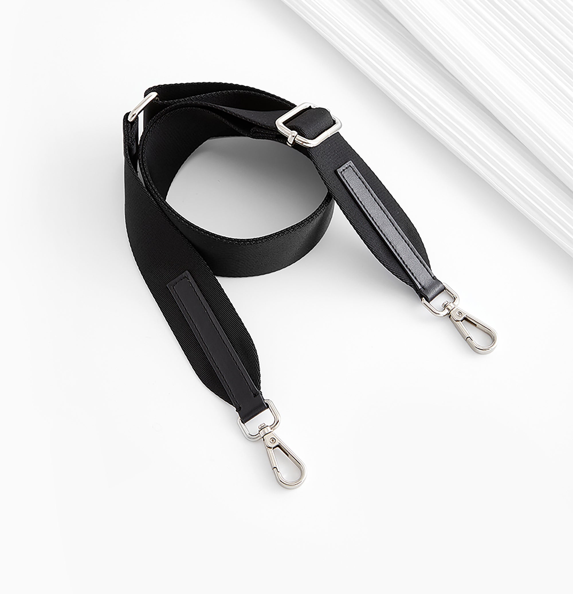 Adjustable style shoulder strap for transforming a backpack into a canvas crossbody bag, wide shoulder strap