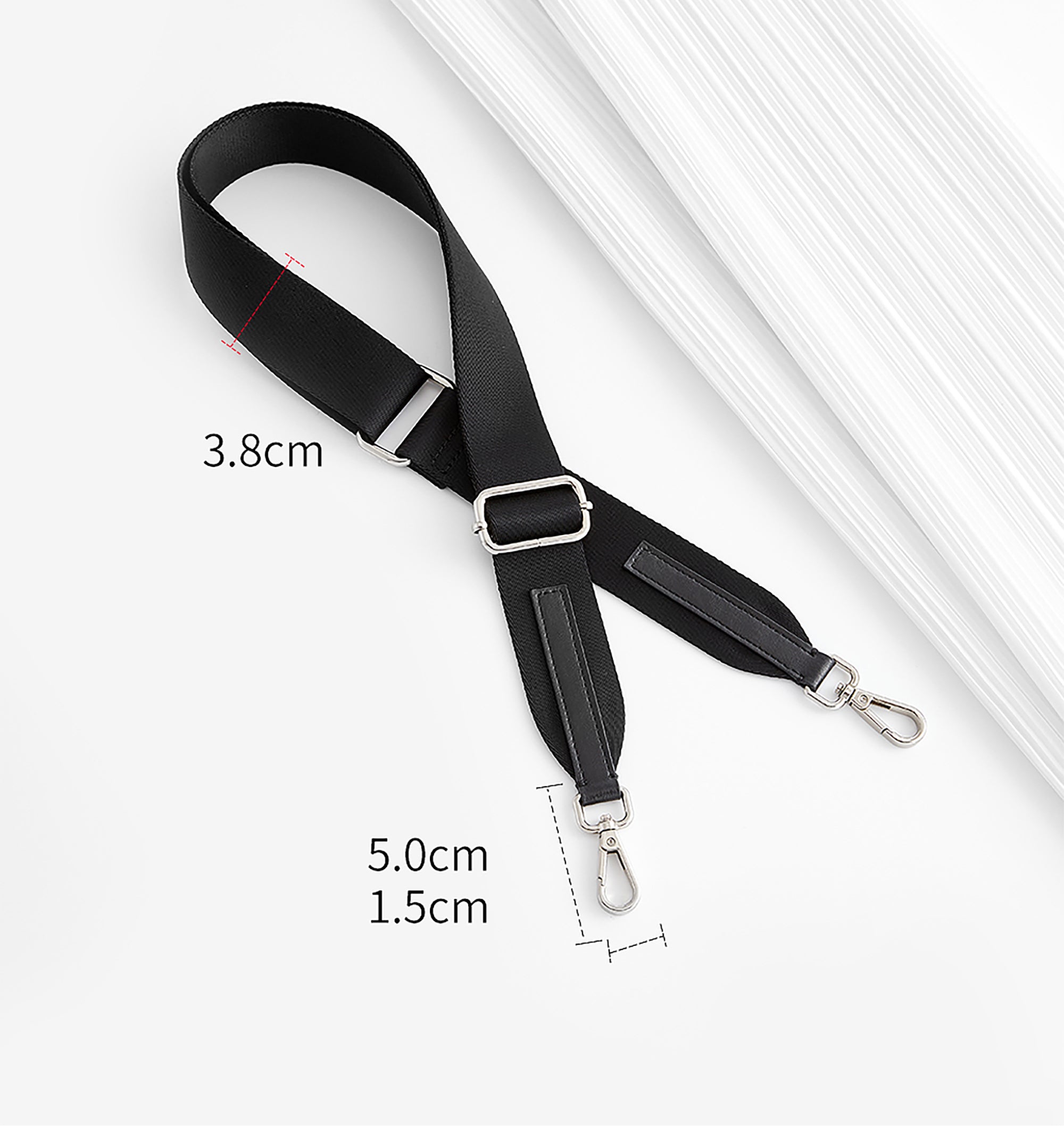 Adjustable style shoulder strap for transforming a backpack into a canvas crossbody bag, wide shoulder strap