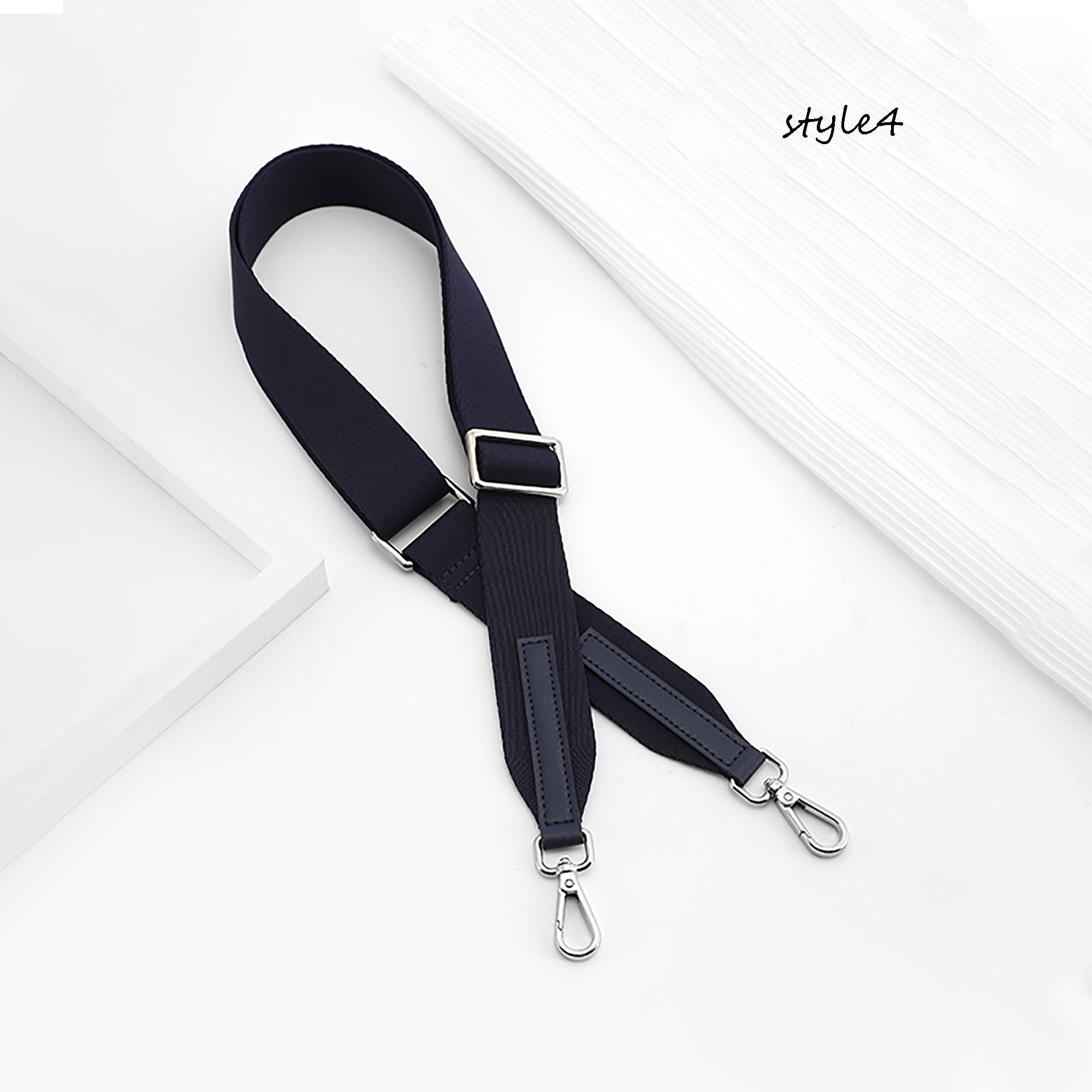 Adjustable style shoulder strap for transforming a backpack into a canvas crossbody bag, wide shoulder strap