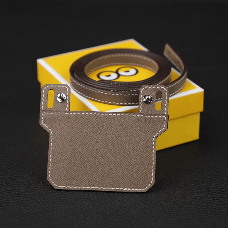 Epsom Leather Shoulder Strap: 12mm Wallet Crossbody Strap