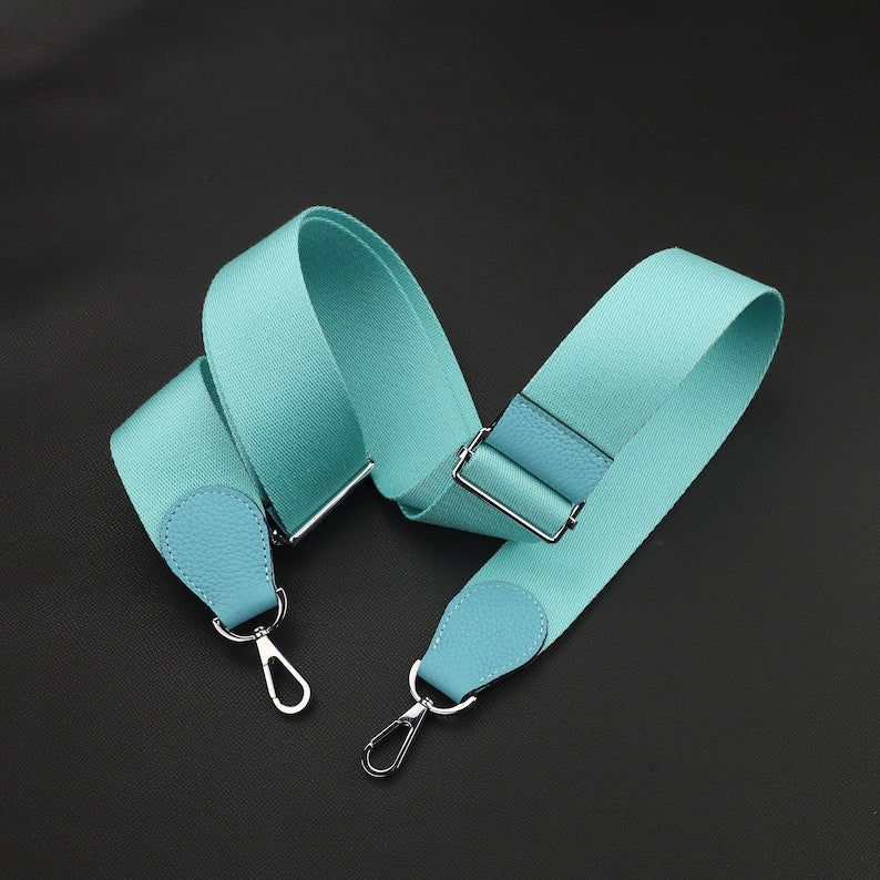 50mm Adjustable Canvas Bag Strap: Leather Crossbody, Guitar Strap