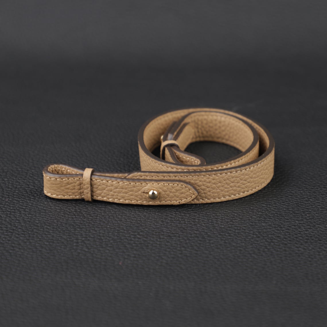 Hermès Style Togo Leather Bandoulière (20mm Slim): Compatible Shoulder/Crossbody Strap Replacement for Picotin & Evelyn TPM