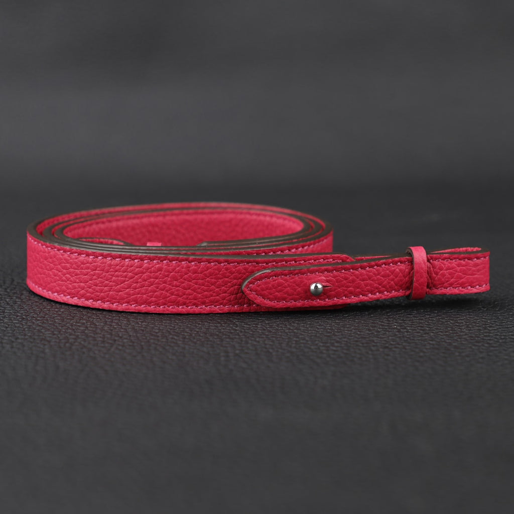 Hermès Style Togo Leather Bandoulière (20mm Slim): Compatible Shoulder/Crossbody Strap Replacement for Picotin & Evelyn TPM