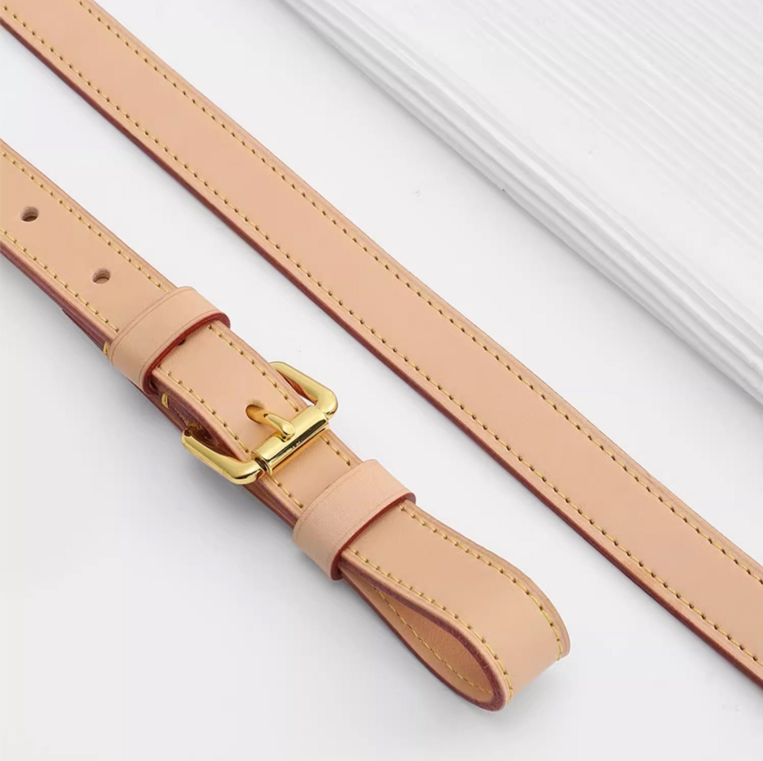 Nano Noé bag underarm leather shoulder strap, premium single shoulder bag replacement strap