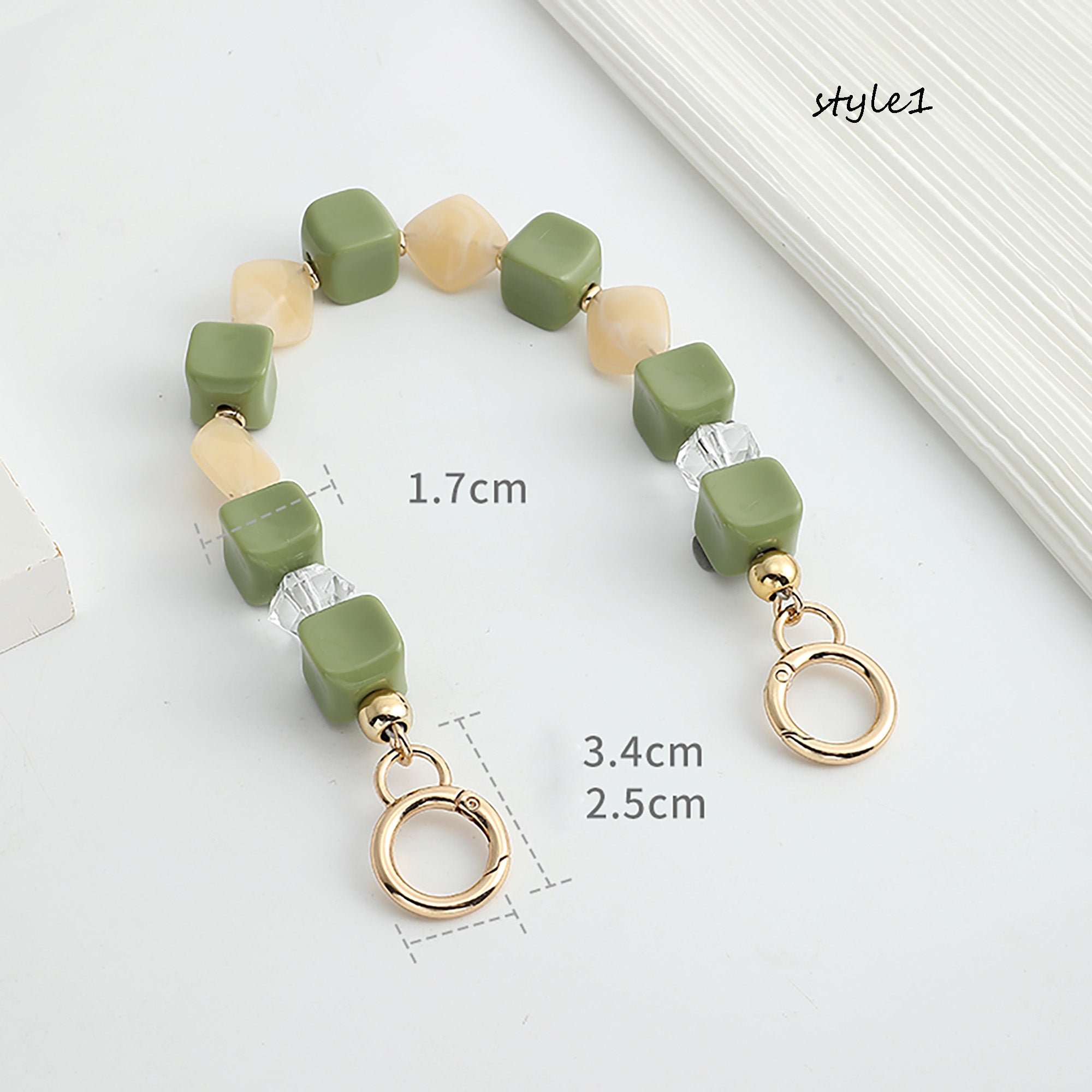 Acrylic Pearl Chain Handle | Clutch Bag Strap Replacement | Designer Top Handle Accessories