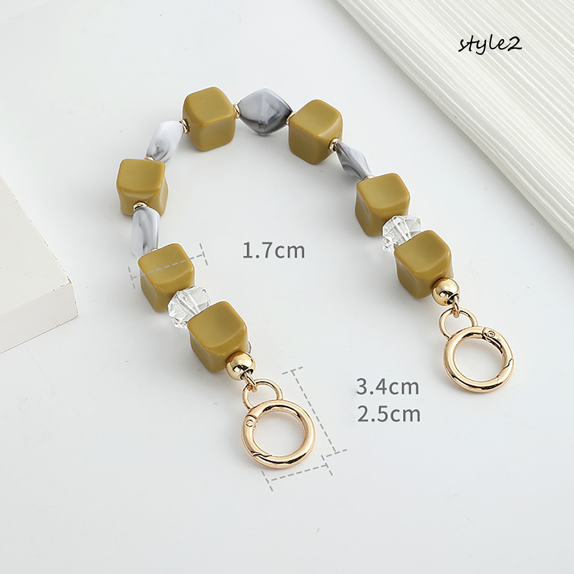 Acrylic Pearl Chain Handle | Clutch Bag Strap Replacement | Designer Top Handle Accessories