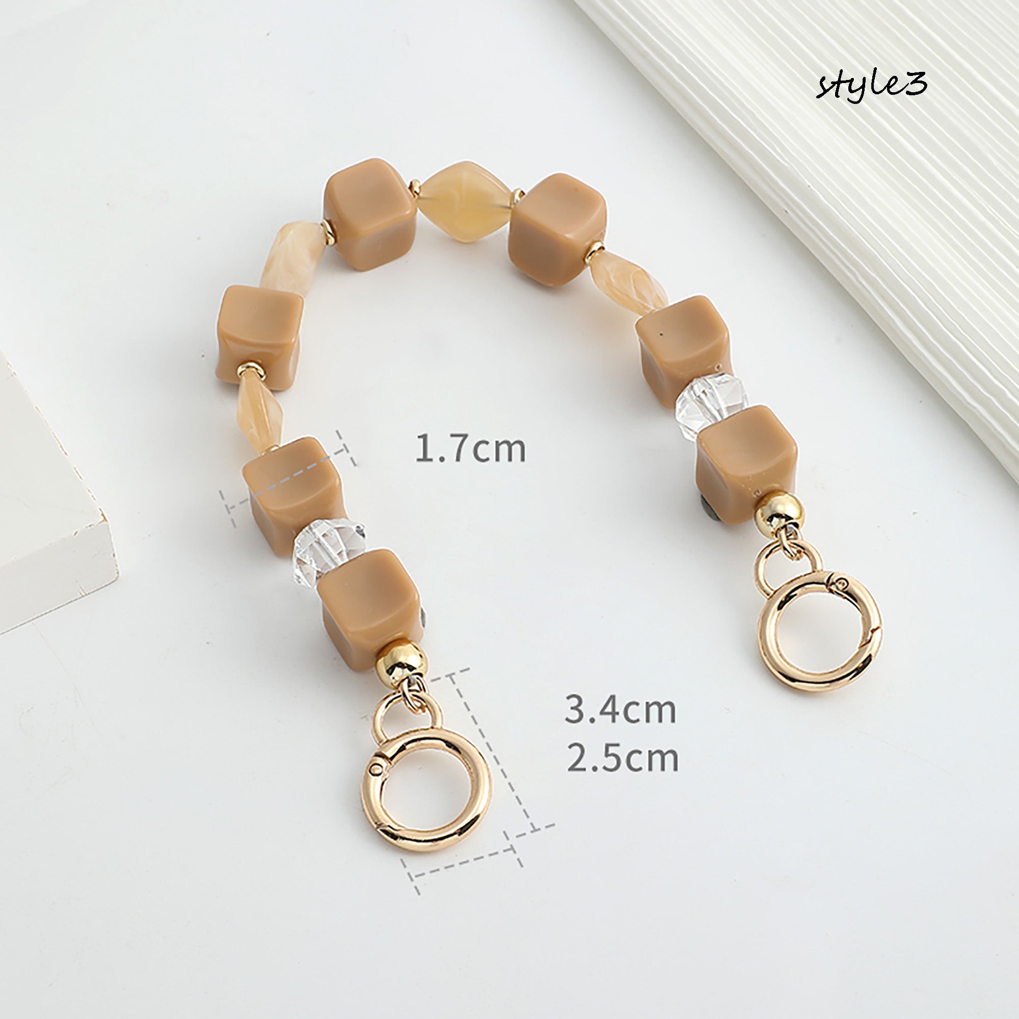 Acrylic Pearl Chain Handle | Clutch Bag Strap Replacement | Designer Top Handle Accessories