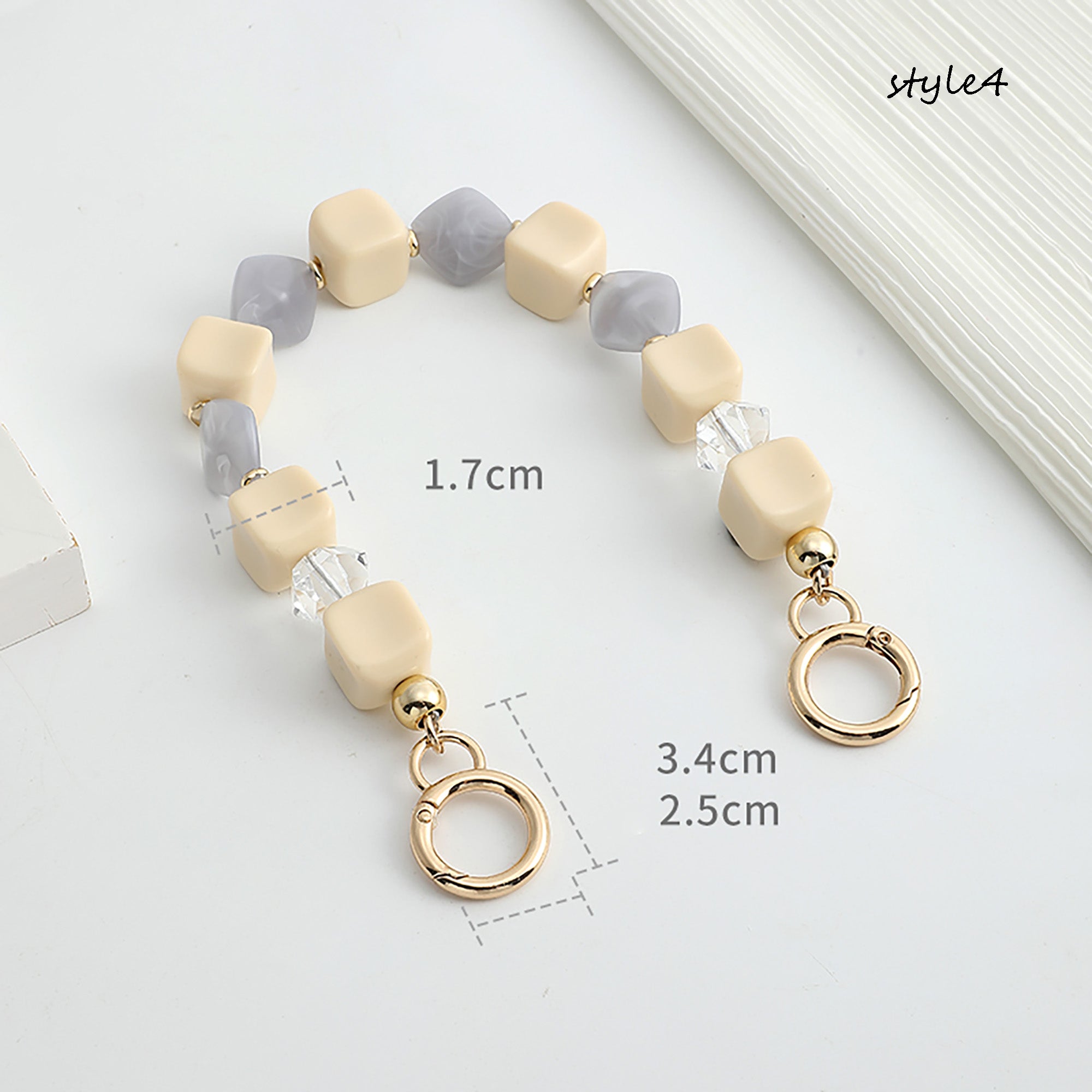 Acrylic Pearl Chain Handle | Clutch Bag Strap Replacement | Designer Top Handle Accessories