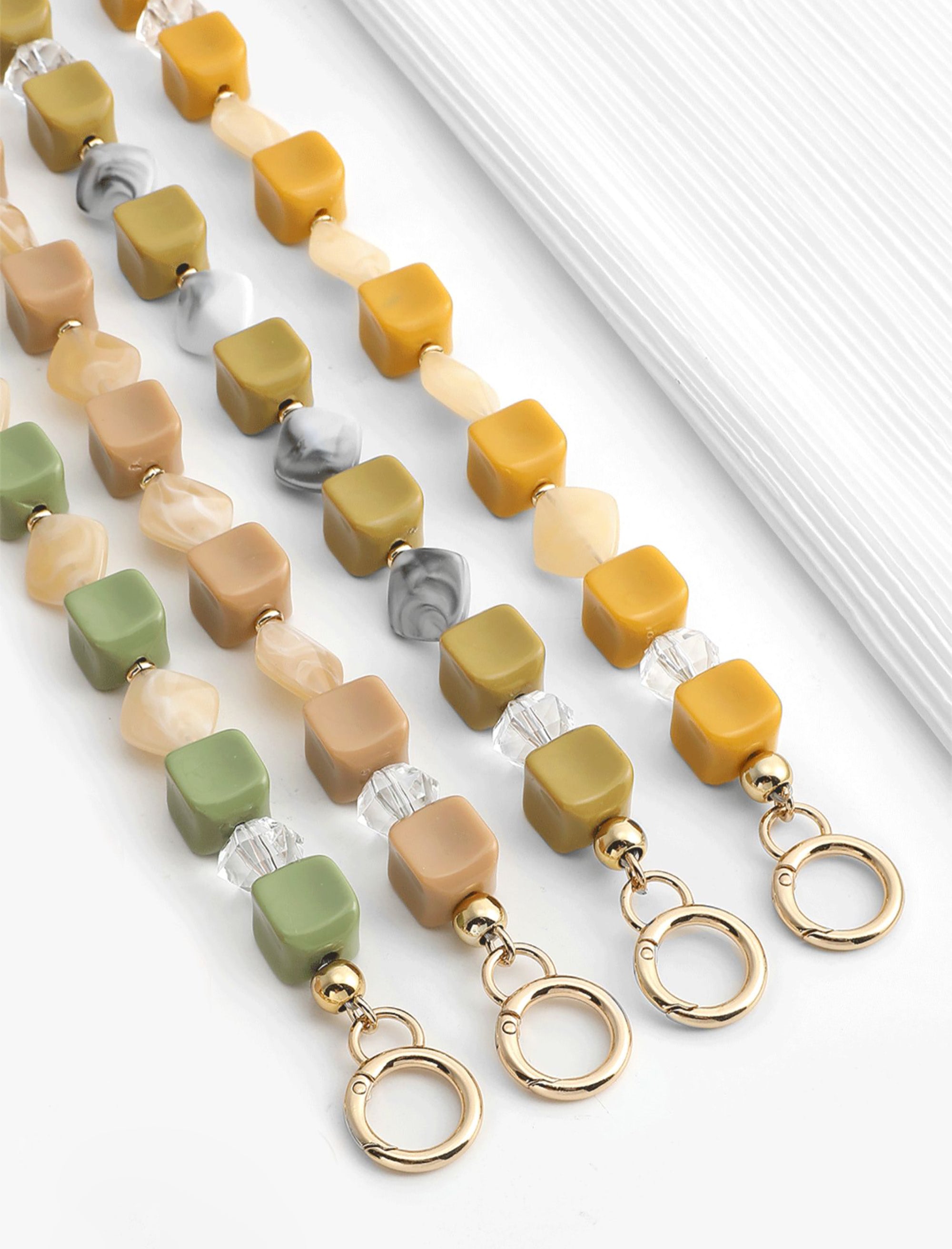 Acrylic Pearl Chain Handle | Clutch Bag Strap Replacement | Designer Top Handle Accessories