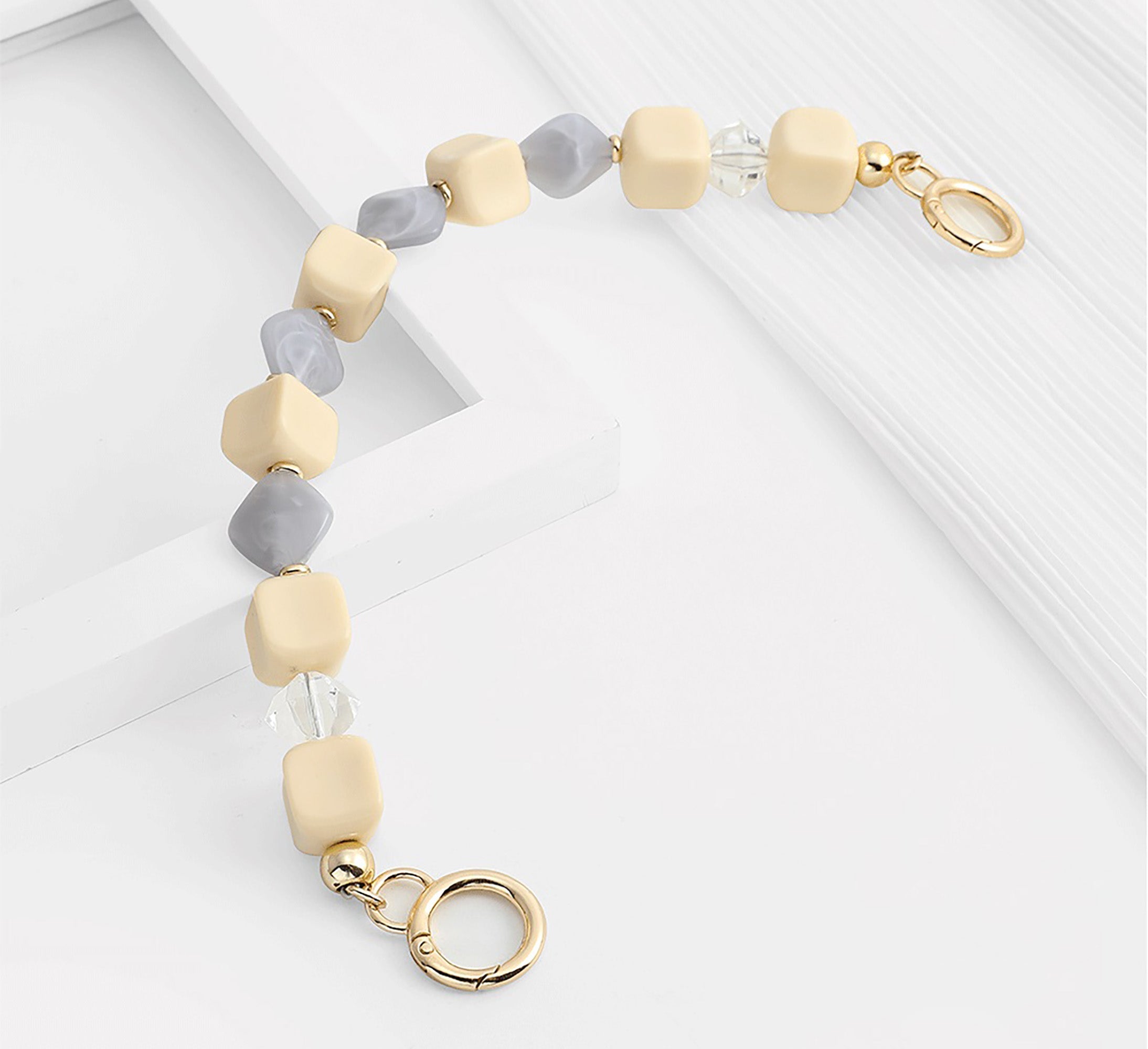 Acrylic Pearl Chain Handle | Clutch Bag Strap Replacement | Designer Top Handle Accessories