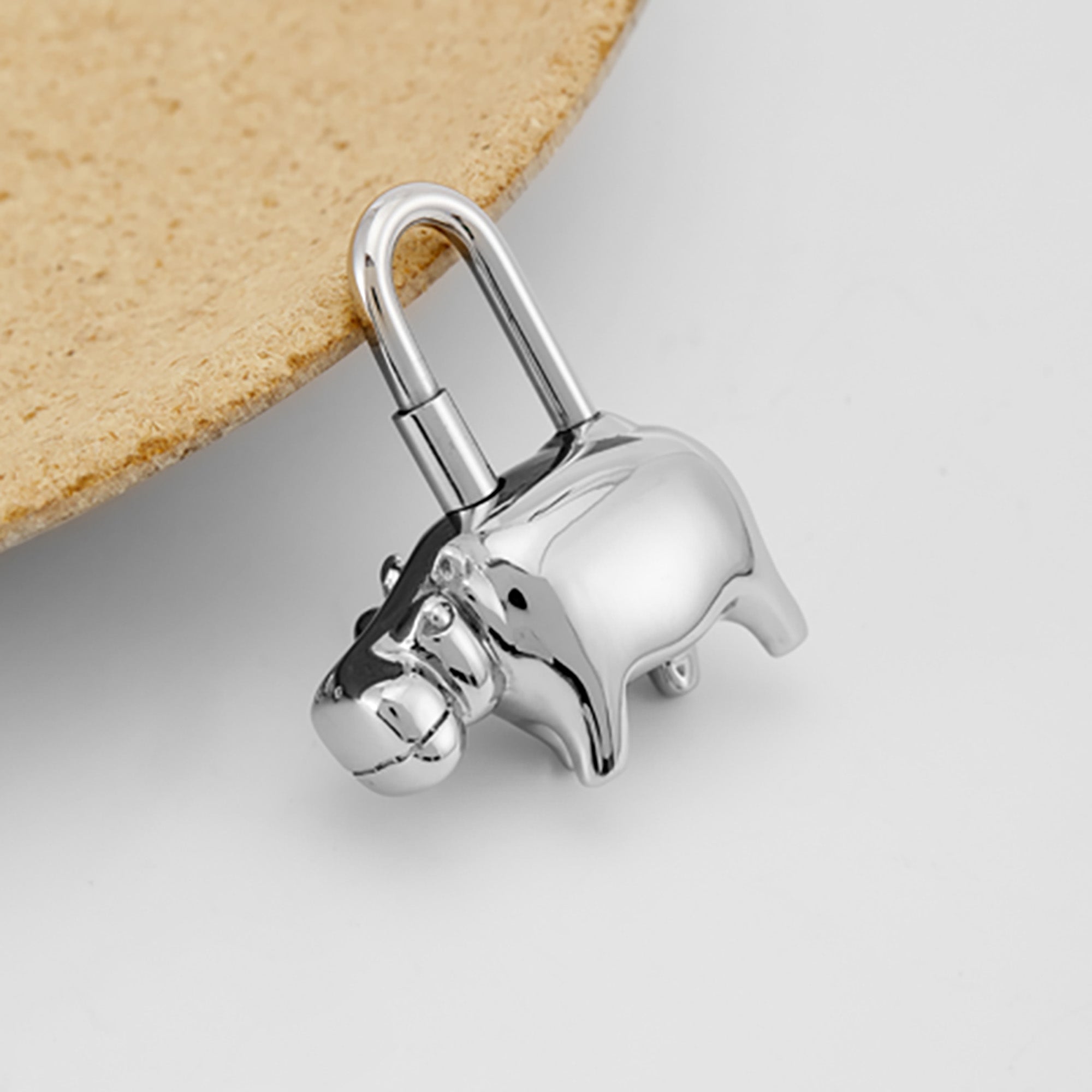 High-End Animal Stainless Steel Charm, Lock Pendant Style – Suitable for Kelly and Birkin Bags