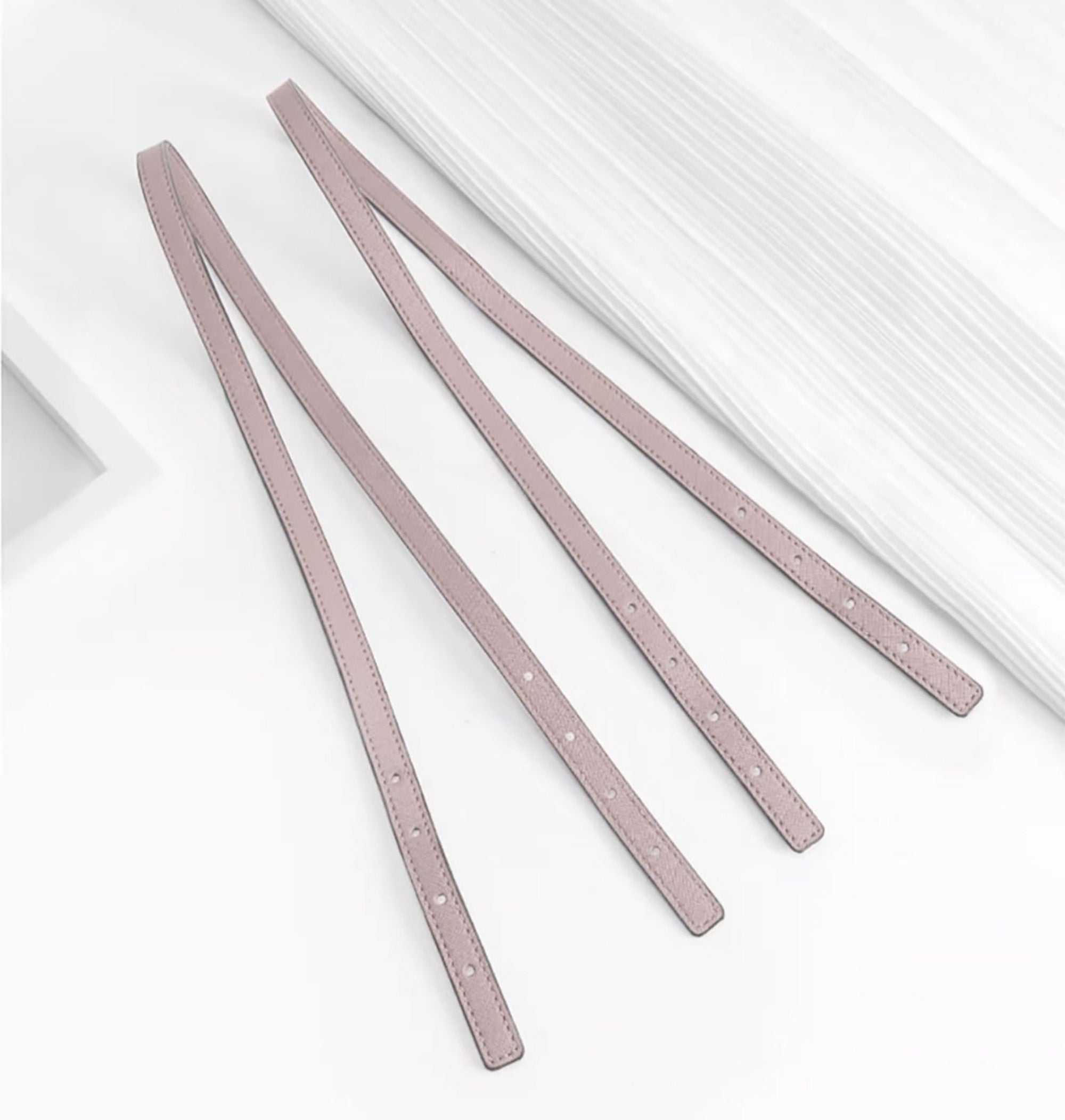 Tote bag handle extended underarm strap replacement, leather pink bag strap accessory