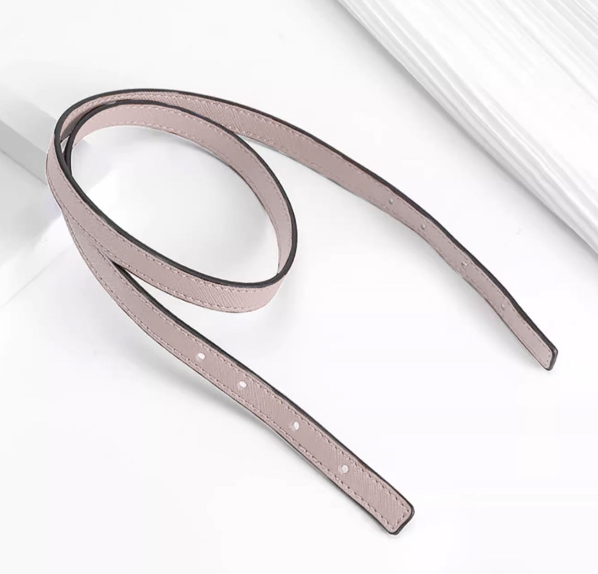 Tote bag handle extended underarm strap replacement, leather pink bag strap accessory