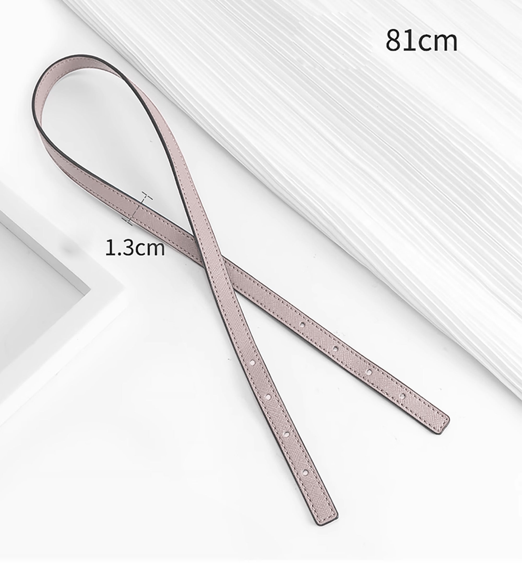 Tote bag handle extended underarm strap replacement, leather pink bag strap accessory