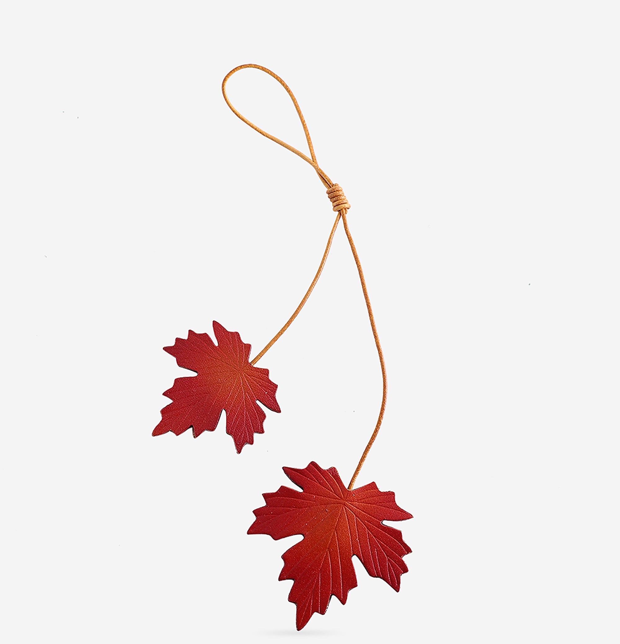 Maple leaf charm bag accessory, keychain, car gift, literary journal bookmark, DIY accessory.