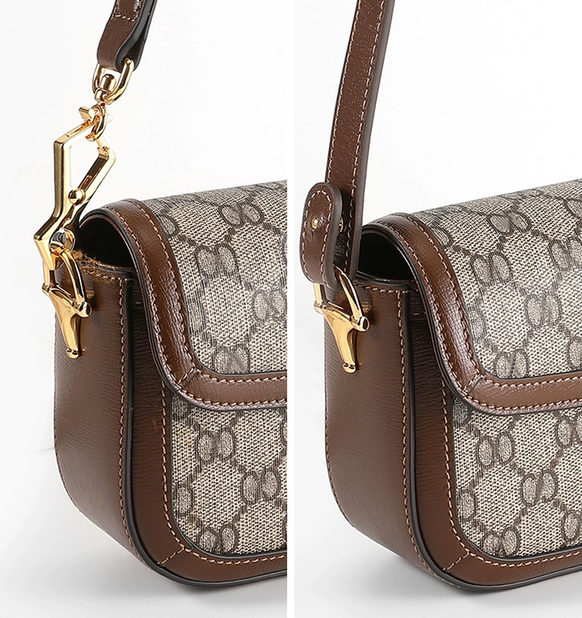 Horsebit 1955 bag leather shoulder strap, women's crossbody bag replacement strap, underarm bag shoulder strap