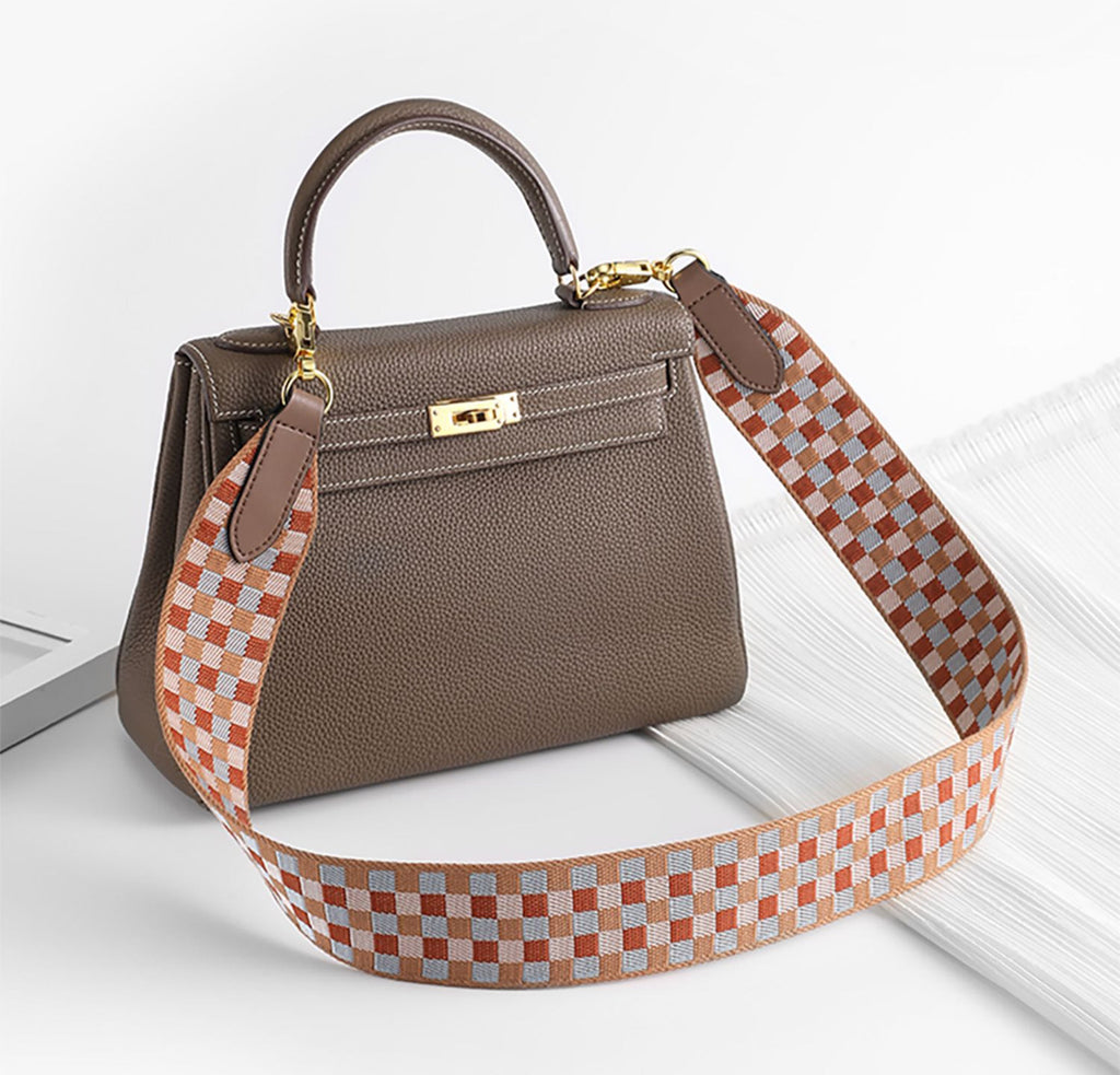 Handmade Canvas Replacement Strap (5cm) – Comfortable Shoulder Strap for Kelly, Evelyne, and Birkin Bags, Premium Handcrafted, Wide and Lightweight