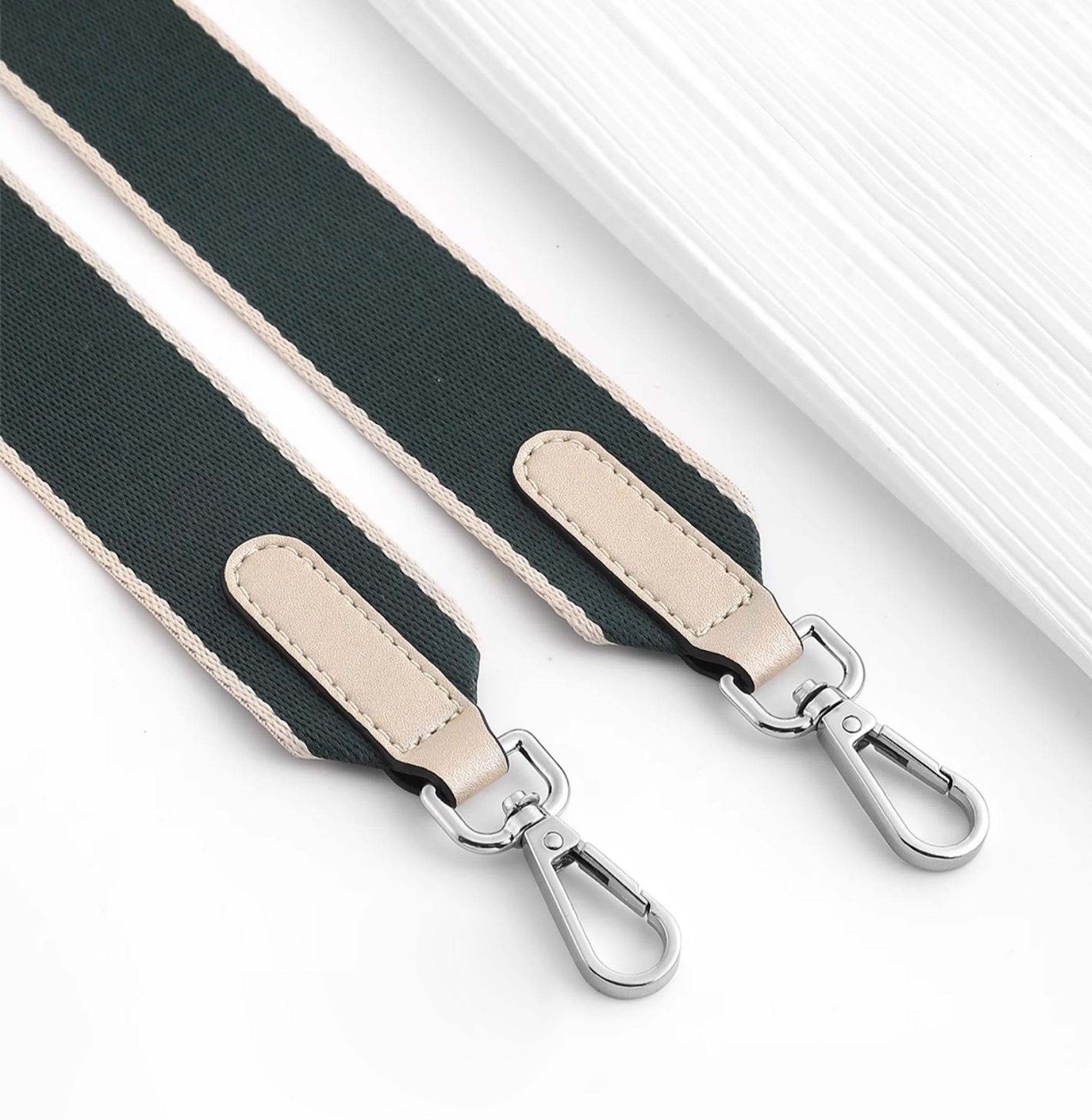Color-Blocked Canvas Wide Shoulder Strap for Crossbody & Backpack – Adjustable, Durable, Stylish Accessory