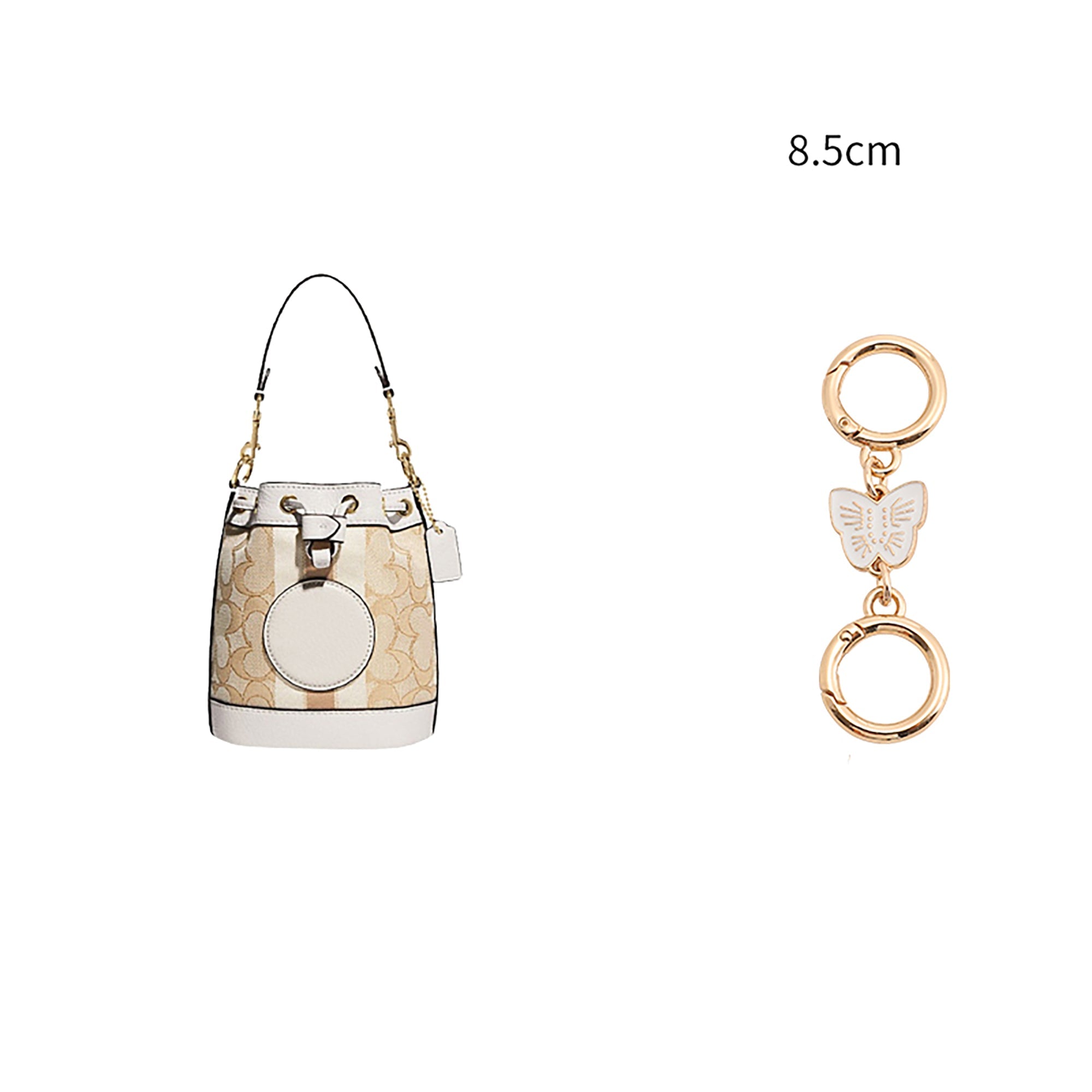 WILLOW Bag strap extension chain, metal butterfly extension chain, pink bag chain accessory
