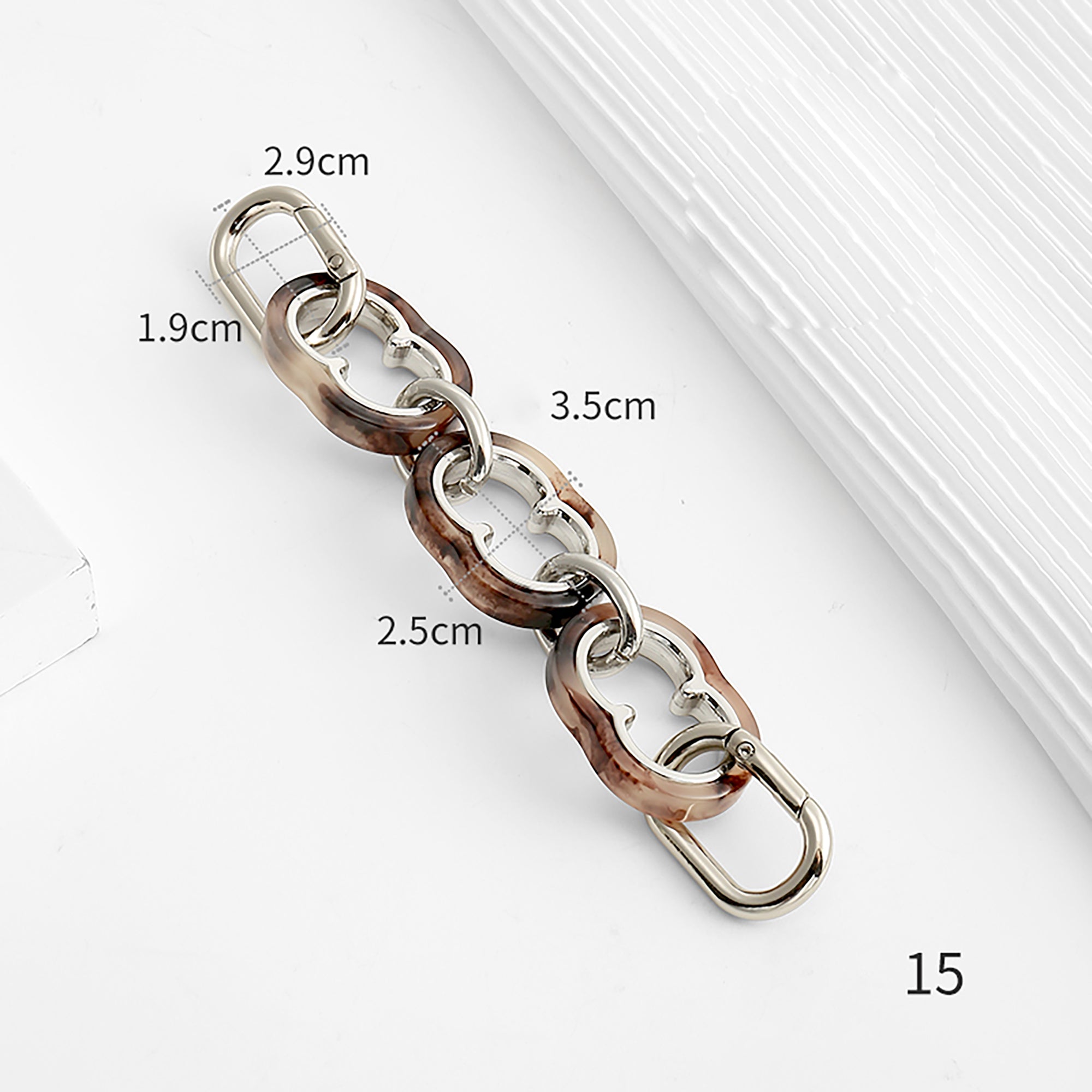 Bag Extension Chain, Amber Acrylic Bag Chain, Underarm Bag Extended Shoulder Strap Accessory