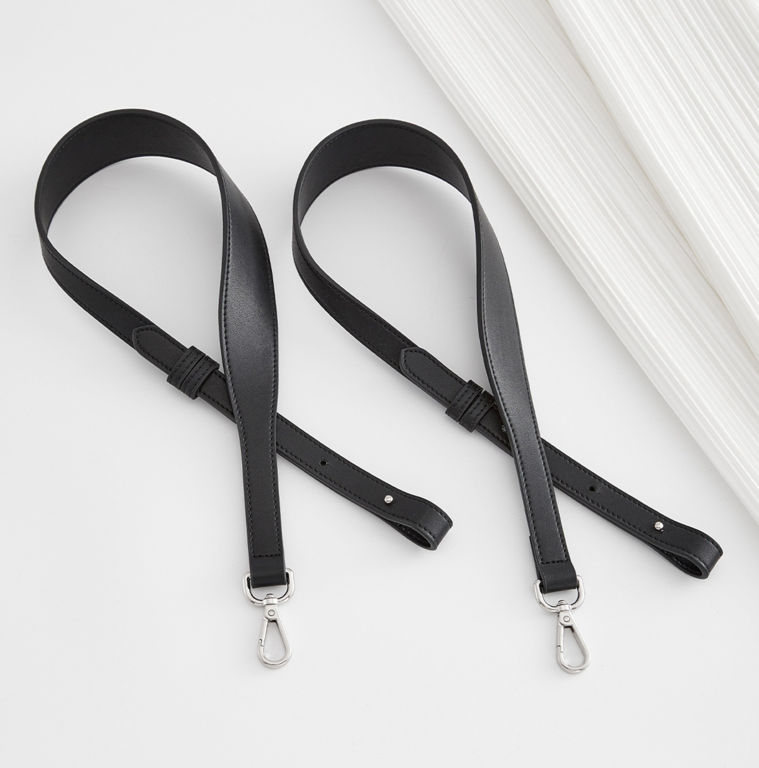 Handmade Genuine Leather Backpack Straps with Adjustable Length and Pressure-Reducing Shoulder Pads