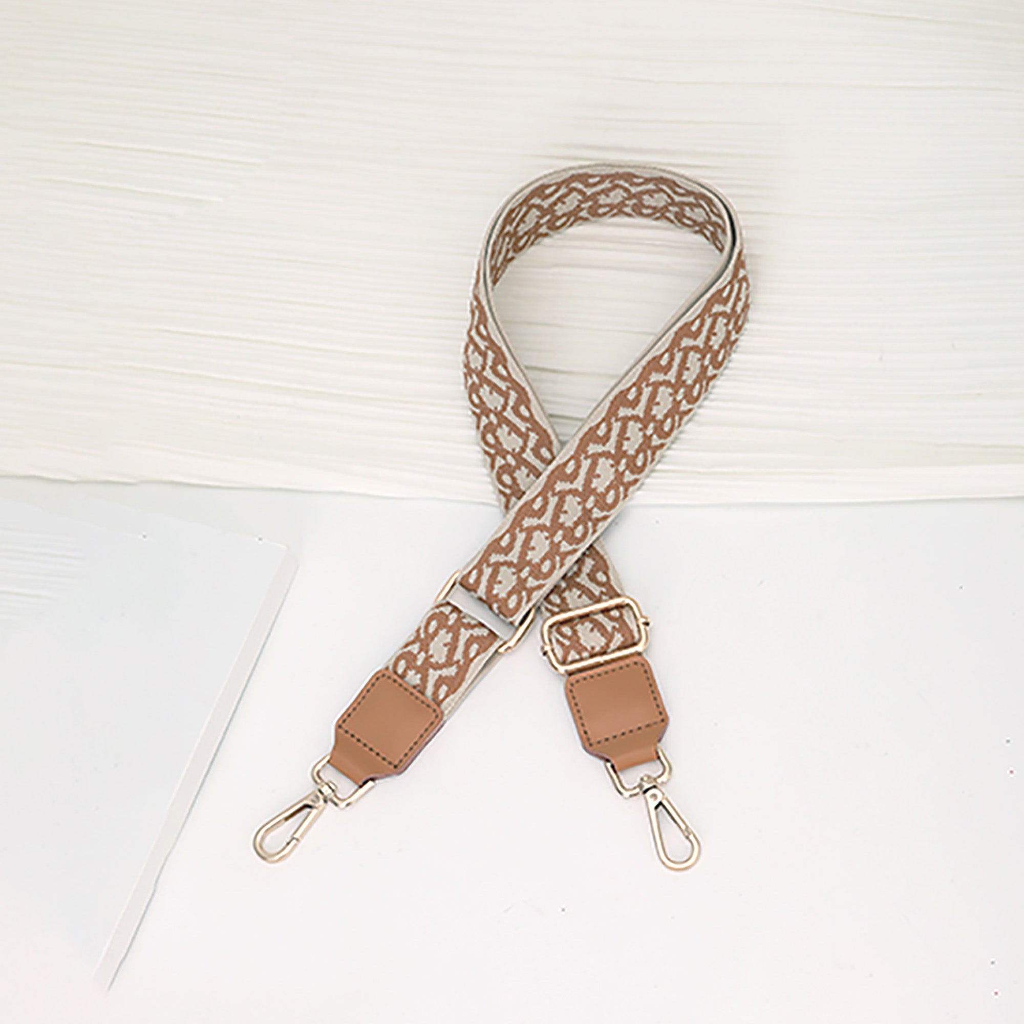 Handmade Customizable Canvas Wide Shoulder Strap – 3.8cm Adjustable Crossbody & Shoulder Strap, Color Block Design, 100-140cm Length