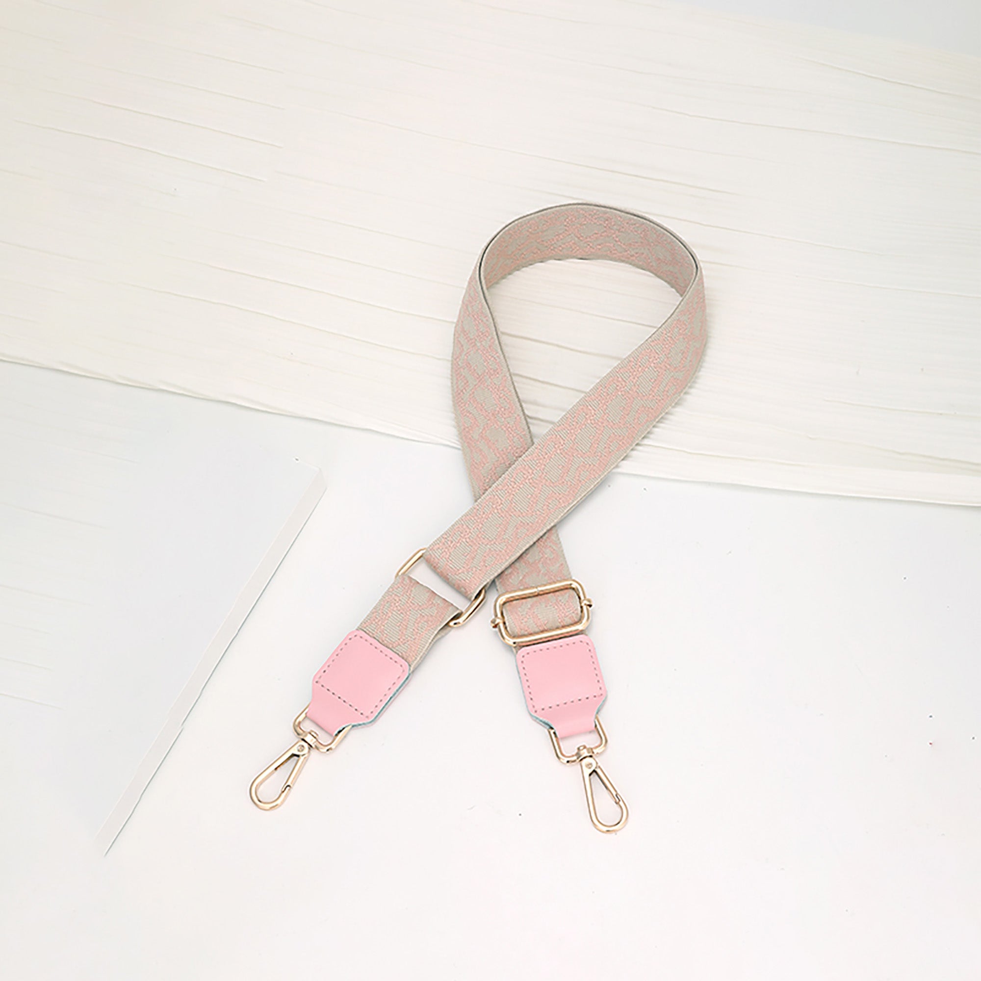 Handmade Customizable Canvas Wide Shoulder Strap – 3.8cm Adjustable Crossbody & Shoulder Strap, Color Block Design, 100-140cm Length