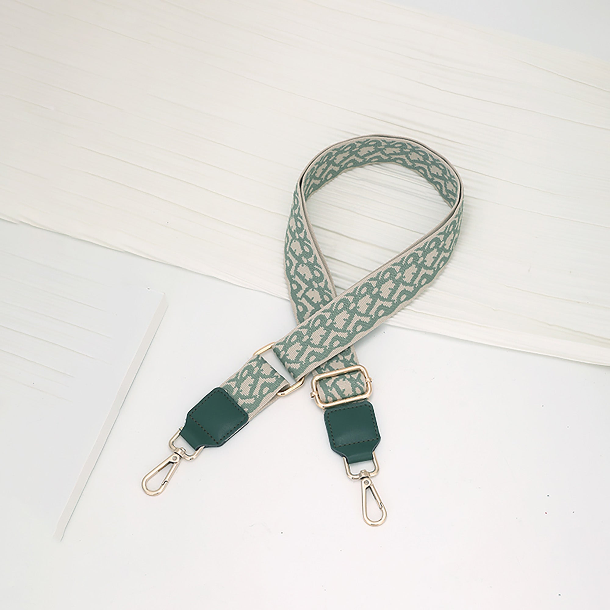 Handmade Customizable Canvas Wide Shoulder Strap – 3.8cm Adjustable Crossbody & Shoulder Strap, Color Block Design, 100-140cm Length
