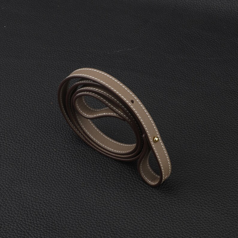 15mm Wide Epsom Leather Shoulder Strap for Kelly Pochettes, Compatible with Kelly Dance and Kelly Depeches Bags