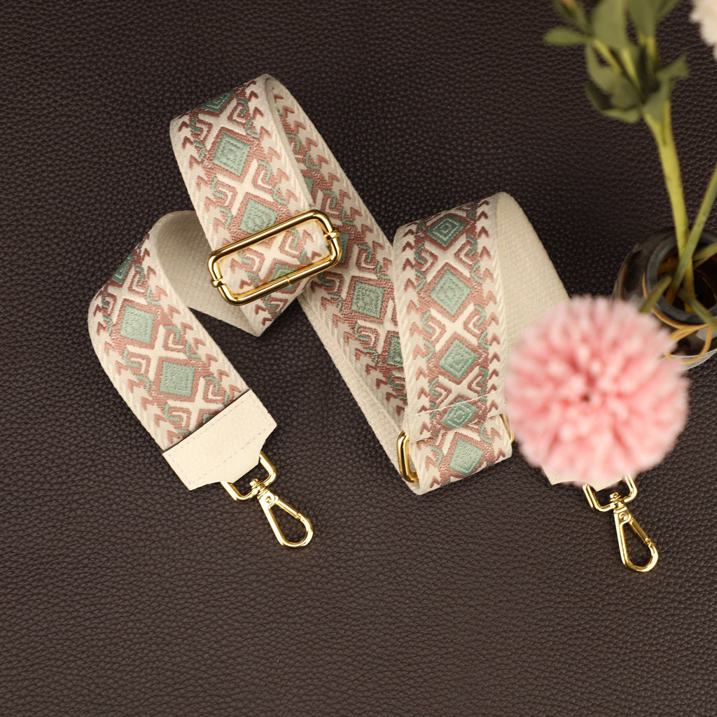 2025 new Geometric Patterned Strap for Bags, Wide Strap Shoulder Strap, camera bag straps, Fabric Bag Strap,Handbags Strap,Crossbody strap