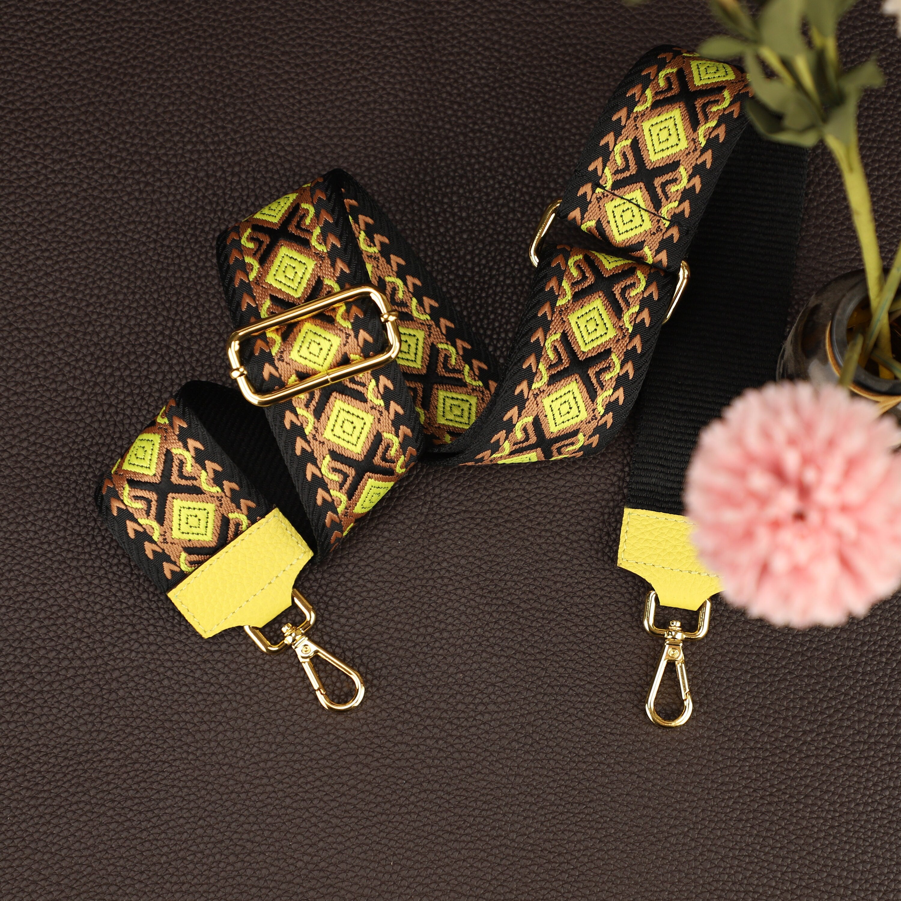2025 new Geometric Patterned Strap for Bags, Wide Strap Shoulder Strap, camera bag straps, Fabric Bag Strap,Handbags Strap,Crossbody strap