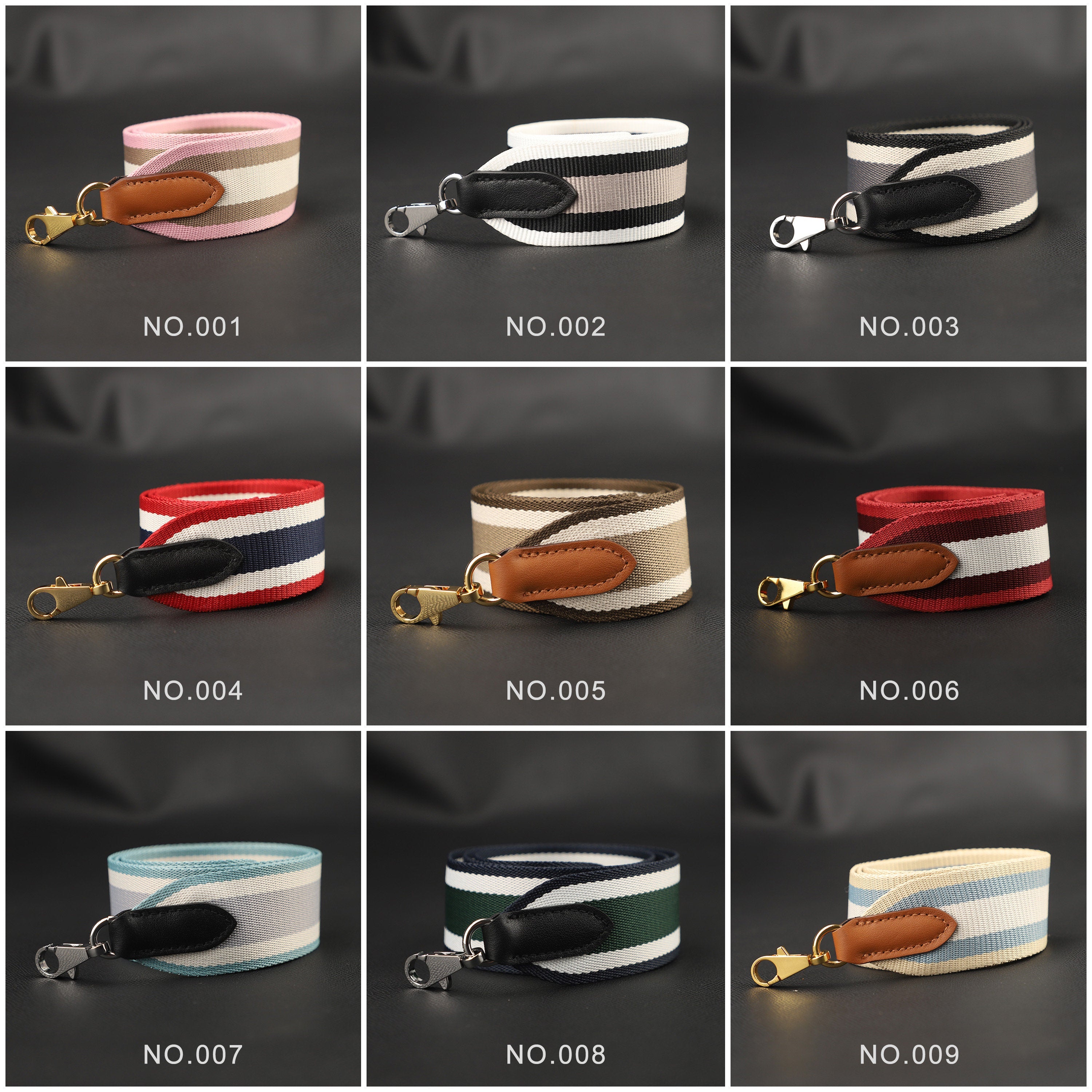 2 inch Ti-Colors Canvas shoulder bag strap for Evelyn bag,For Kelly bag,Cross body bag strap  For Brand bag,Stylish wide shoulder straps