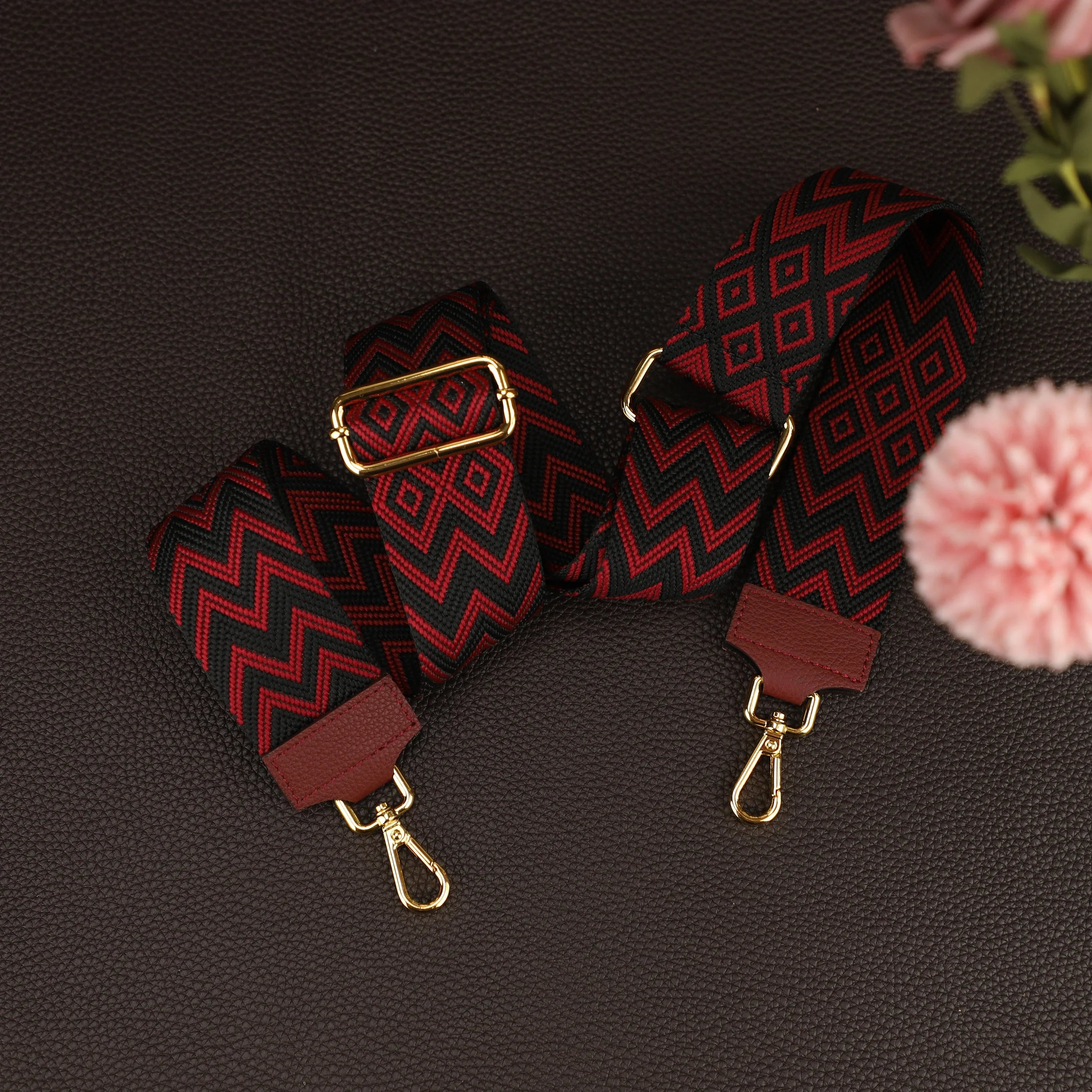 2025 new Geometric Patterned Strap for Bags, Wide Strap Shoulder Strap, camera bag straps, Fabric Bag Strap,Handbags Strap,Crossbody strap