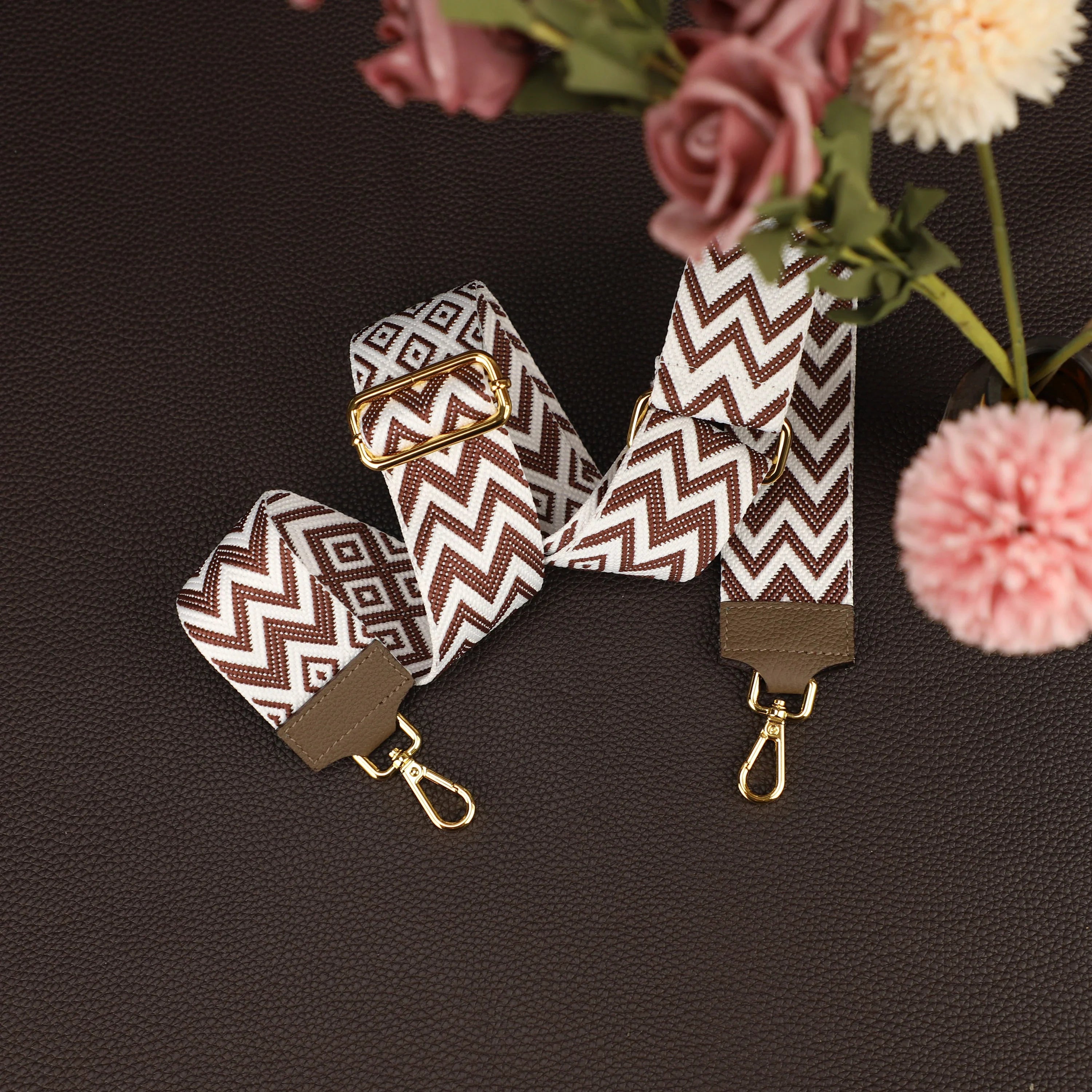 2025 new Geometric Patterned Strap for Bags, Wide Strap Shoulder Strap, camera bag straps, Fabric Bag Strap,Handbags Strap,Crossbody strap