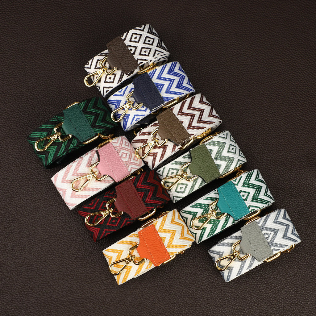 2025 new Geometric Patterned Strap for Bags, Wide Strap Shoulder Strap, camera bag straps, Fabric Bag Strap,Handbags Strap,Crossbody strap