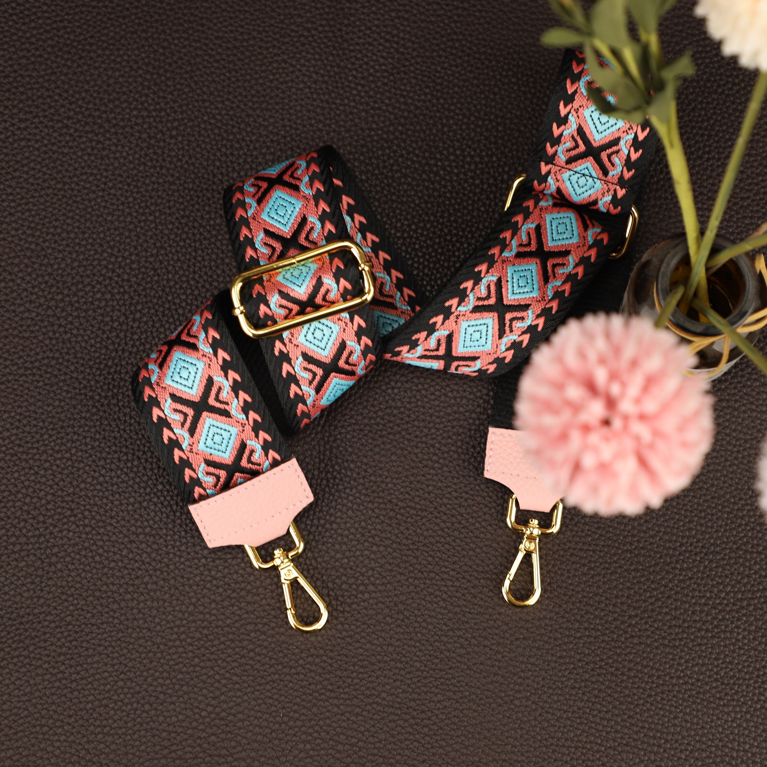 2025 new Geometric Patterned Strap for Bags, Wide Strap Shoulder Strap, camera bag straps, Fabric Bag Strap,Handbags Strap,Crossbody strap