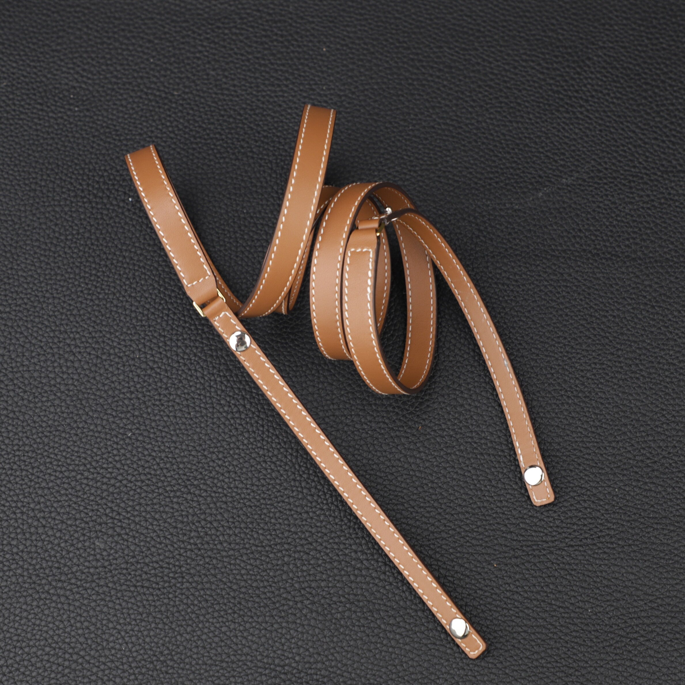 Handmade The Gold Swift Leather shoulder strap for Triomphe Strap Bag,customize the insert part leather match more handbag