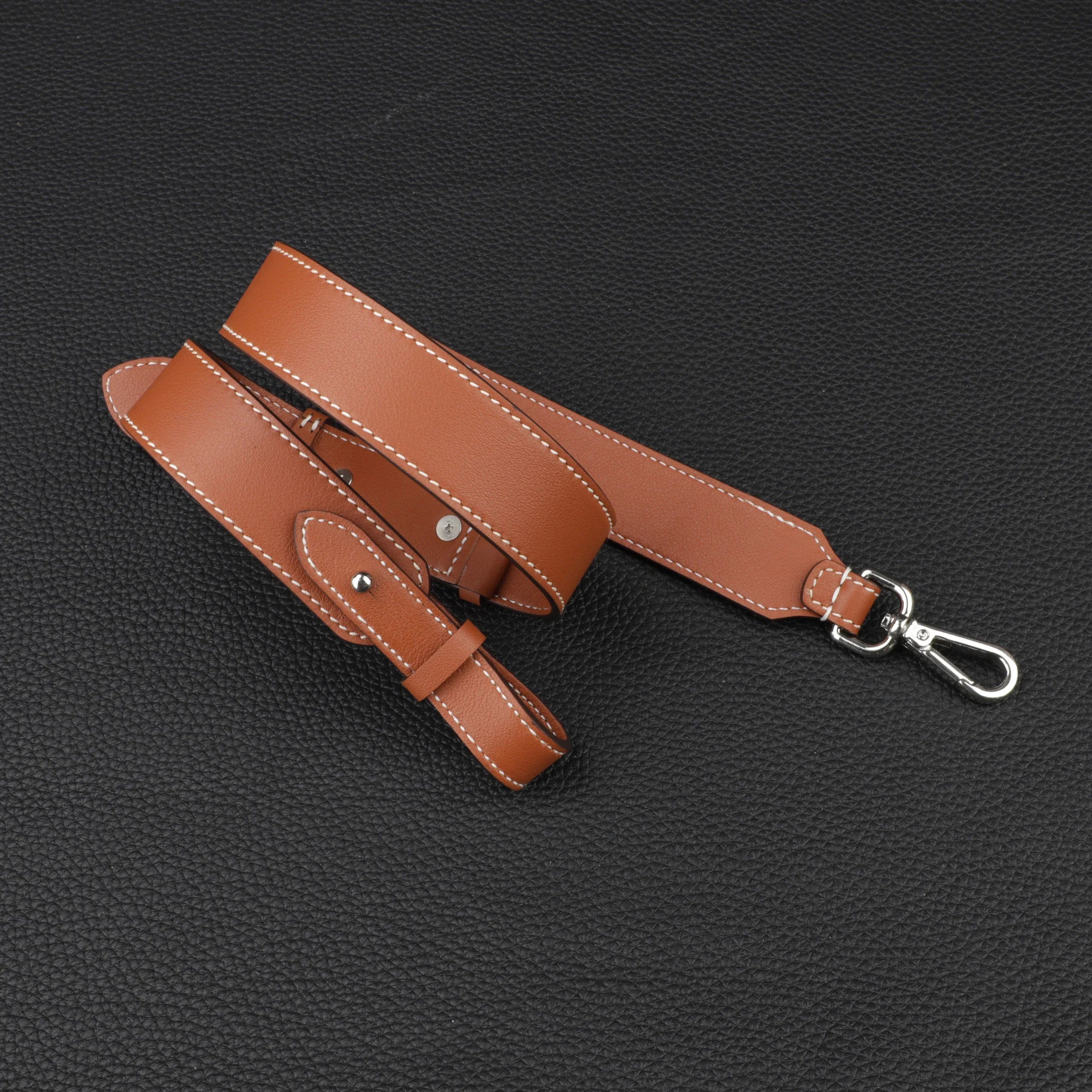 3.0cm wide Brown swift leather shoulder bag strap for Go-yard Backpack,Customized the bag strap for the Go-yard Backpack