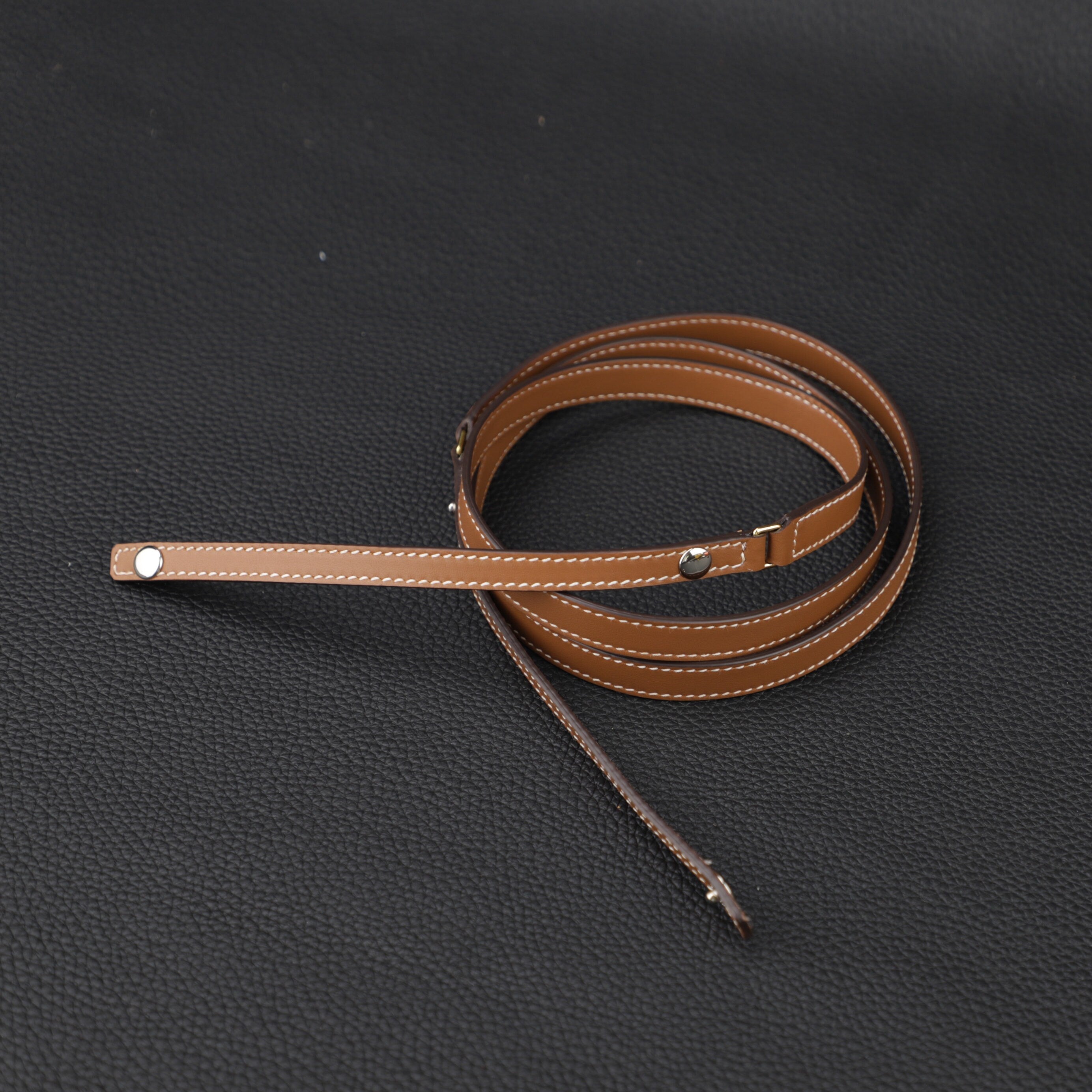 Handmade The Gold Swift Leather shoulder strap for Triomphe Strap Bag,customize the insert part leather match more handbag