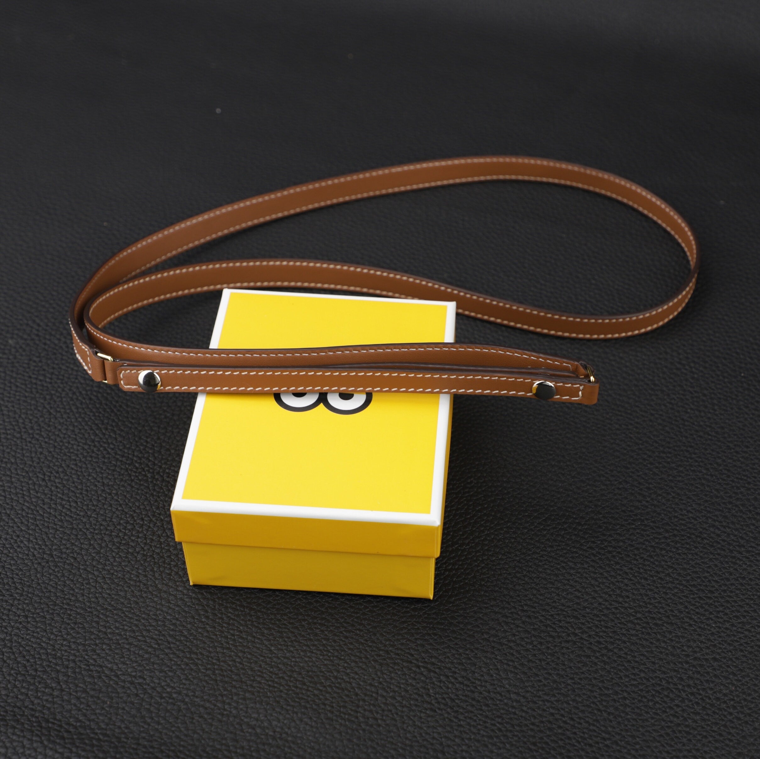 Handmade The Gold Swift Leather shoulder strap for Triomphe Strap Bag,customize the insert part leather match more handbag