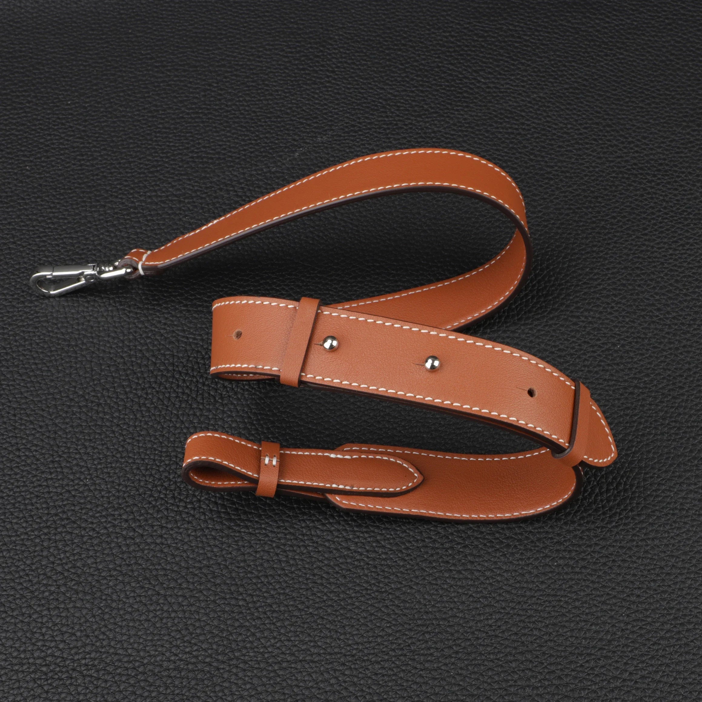 3.0cm wide Brown swift leather shoulder bag strap for Go-yard Backpack,Customized the bag strap for the Go-yard Backpack