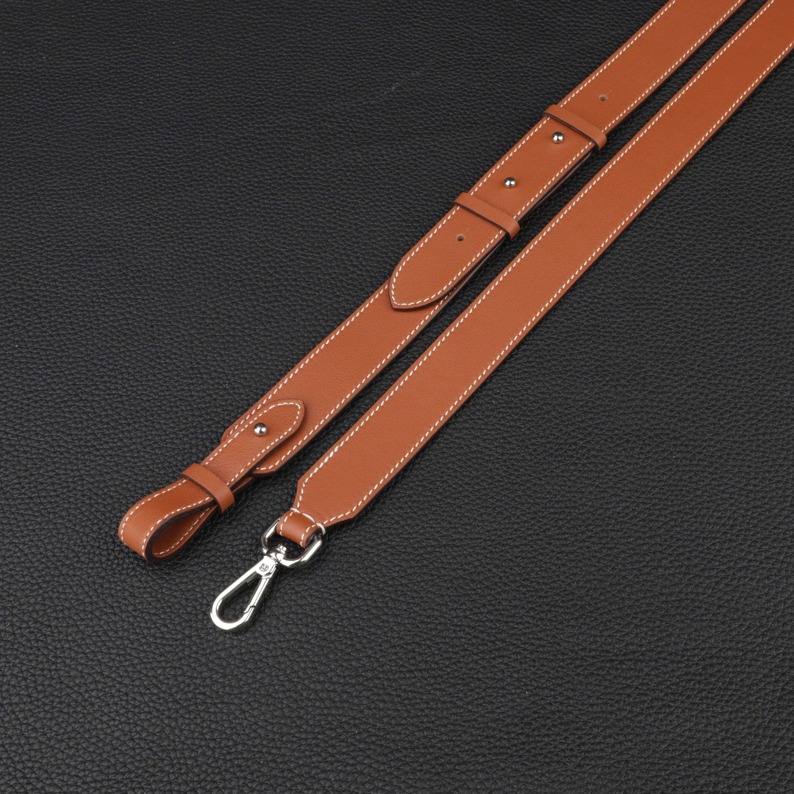 3.0cm wide Brown swift leather shoulder bag strap for Go-yard Backpack,Customized the bag strap for the Go-yard Backpack