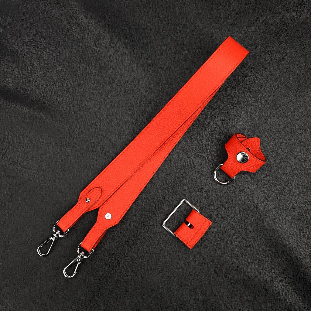 3.0width Genuine Leather shoulder strap,Bridle Strap,Bridle Black Adjuster Attachment for Toile Bride-A-Brac,togo shoulder strap