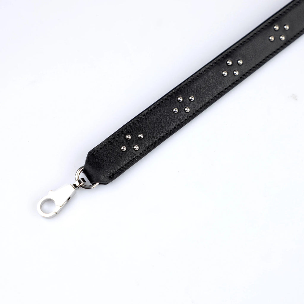 Black swift leather Carnaby Shoulder Strap Bicolor,Carnaby Bandouliere Handle for Kelly Bolide shoulder strap bag PHW