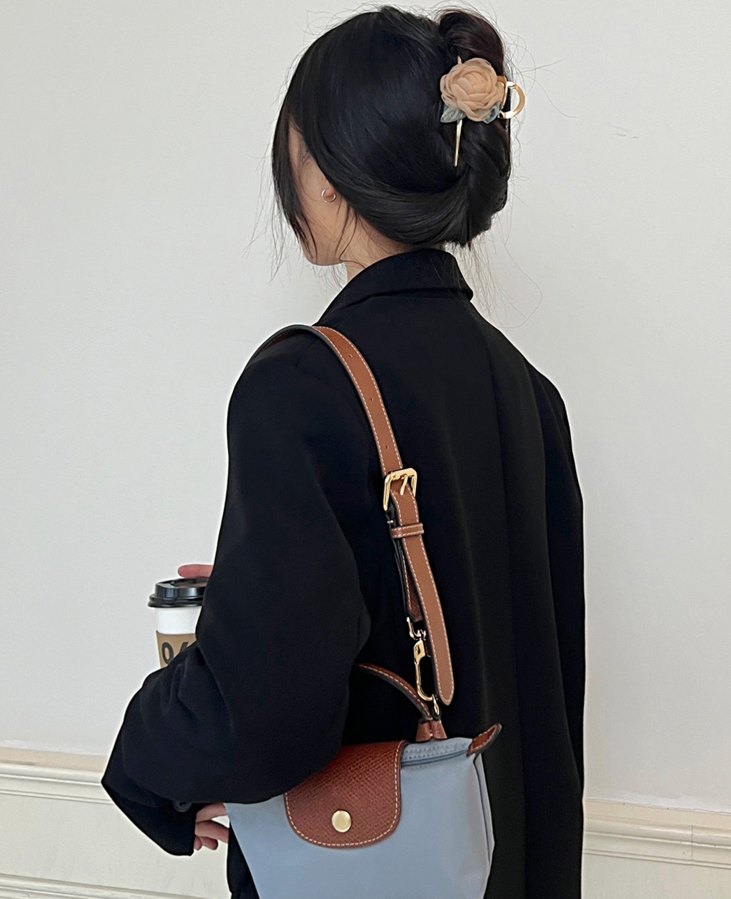 Leather replacement shoulder strap for Le Pliage Original bag, bag strap makeover