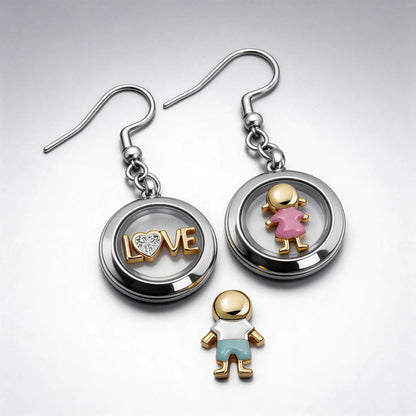 The Infinity Locket Earrings