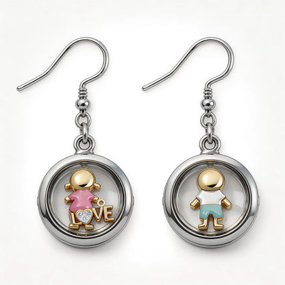 The Infinity Locket Earrings